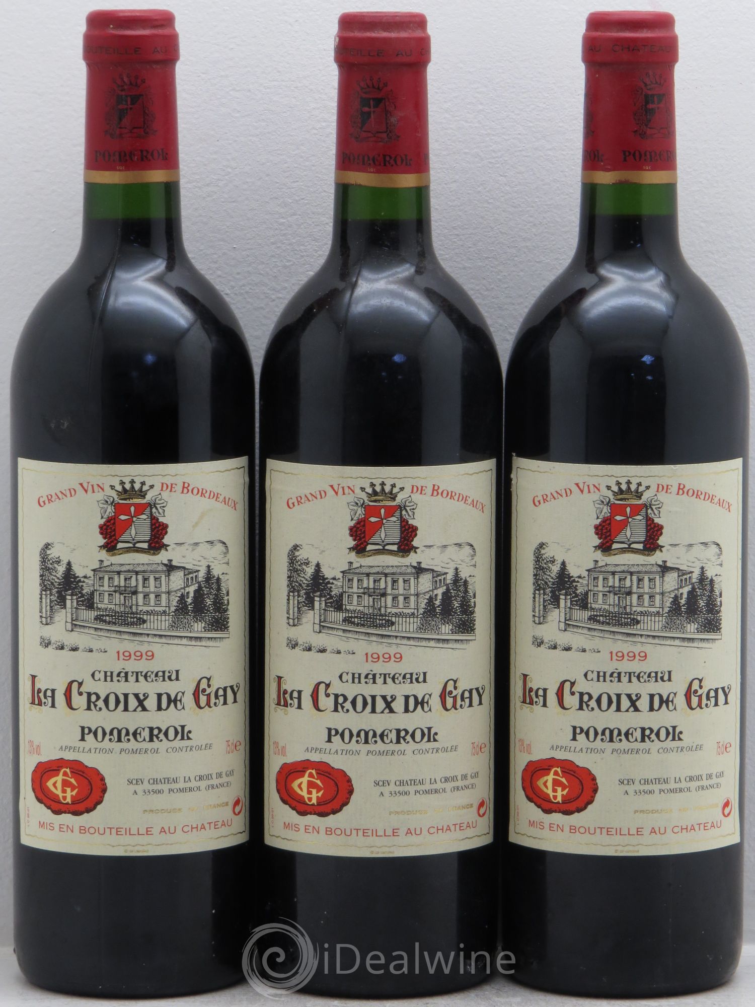 Château la Croix de Gay 1999 - Lot de 3 bouteilles - 0