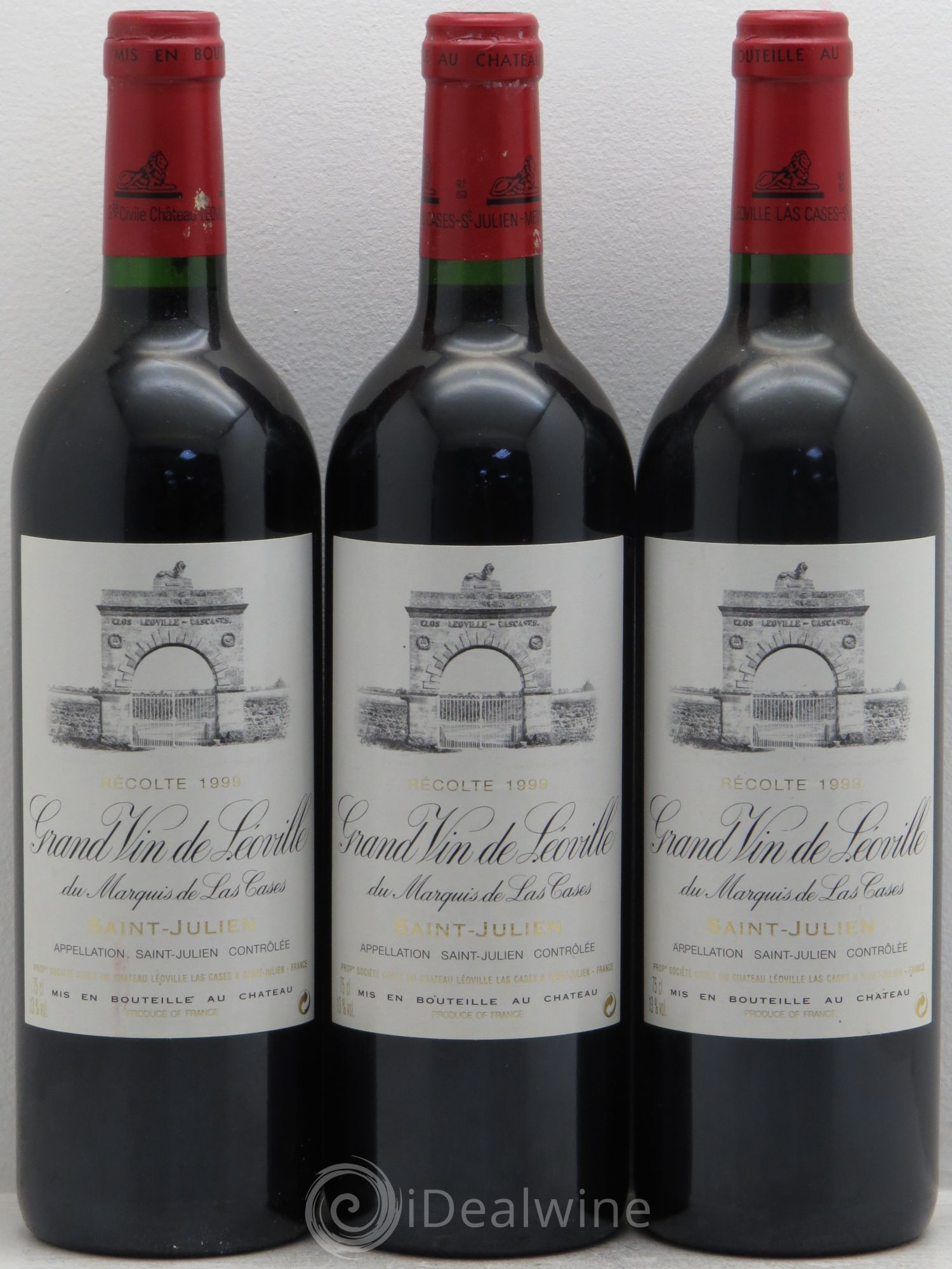 Château Léoville Las Cases 2ème Grand Cru Classé 1999 - Lot de 3 bouteilles - 0