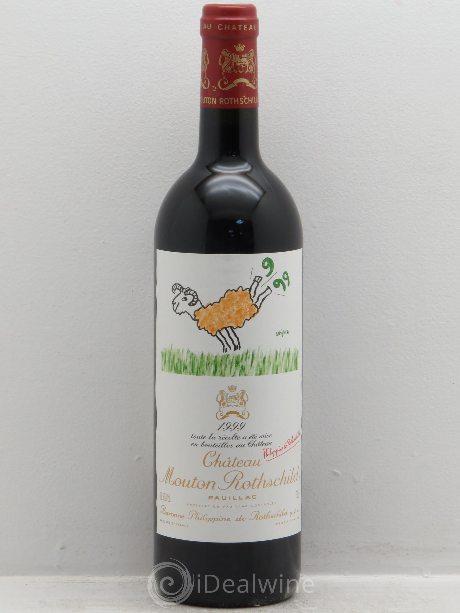 Château Mouton Rothschild 1er Grand Cru Classé 1999 - Lot de 1 bouteille - 0
