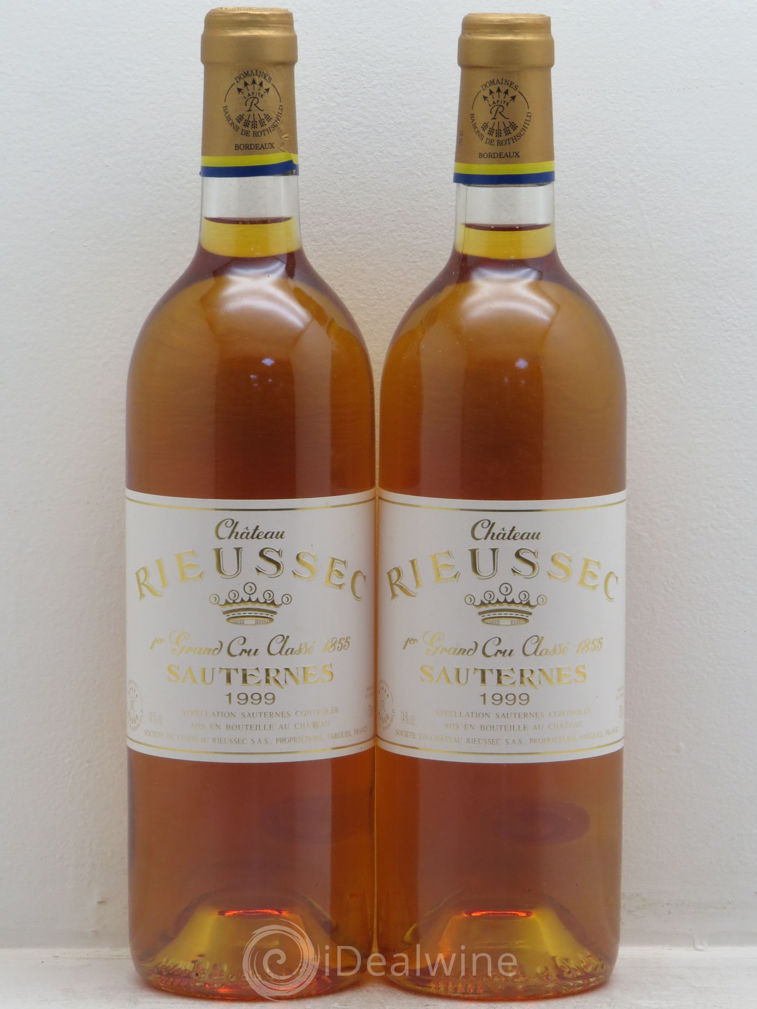 Château Rieussec 1er Grand Cru Classé 1999 - Lotto di 2 bottiglie - 0