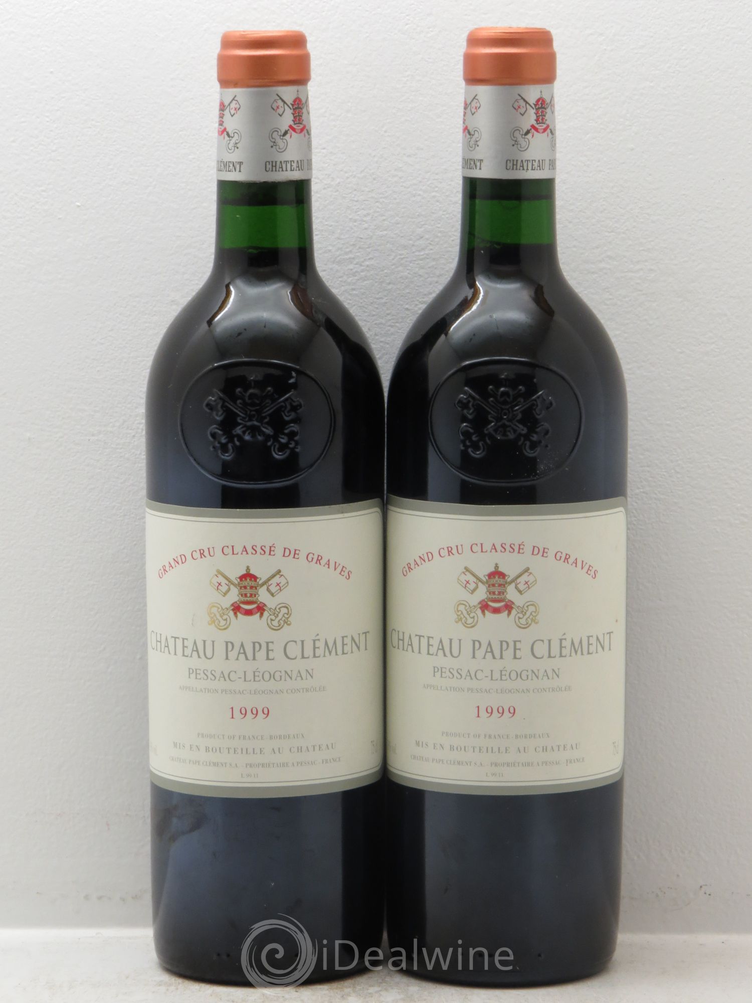 Château Pape Clément Cru Classé de Graves 1999 - Lot de 2 bouteilles - 0
