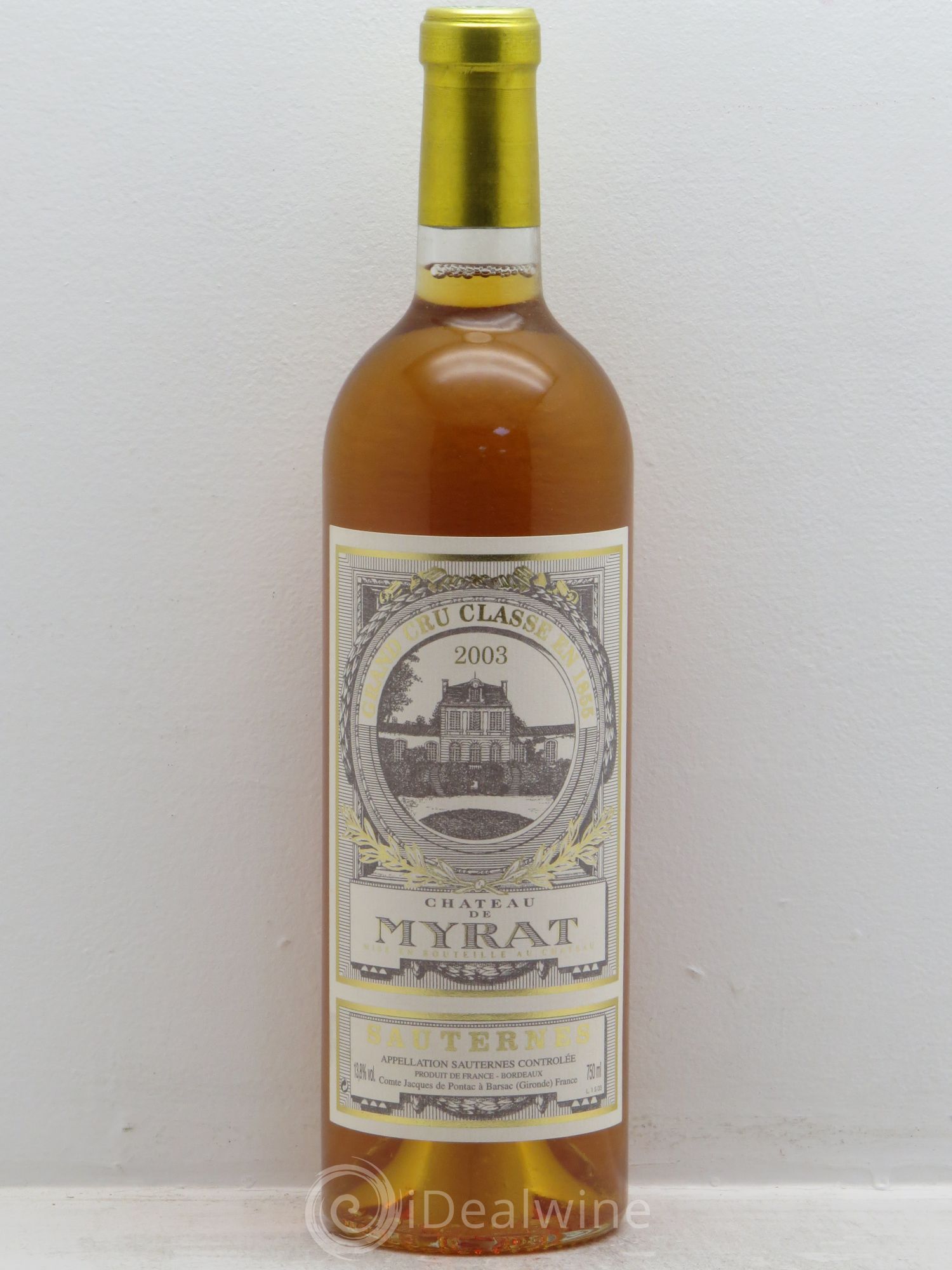 Château de Myrat 2ème Grand Cru Classé 2003 - Lotto di 6 bottiglie - 0