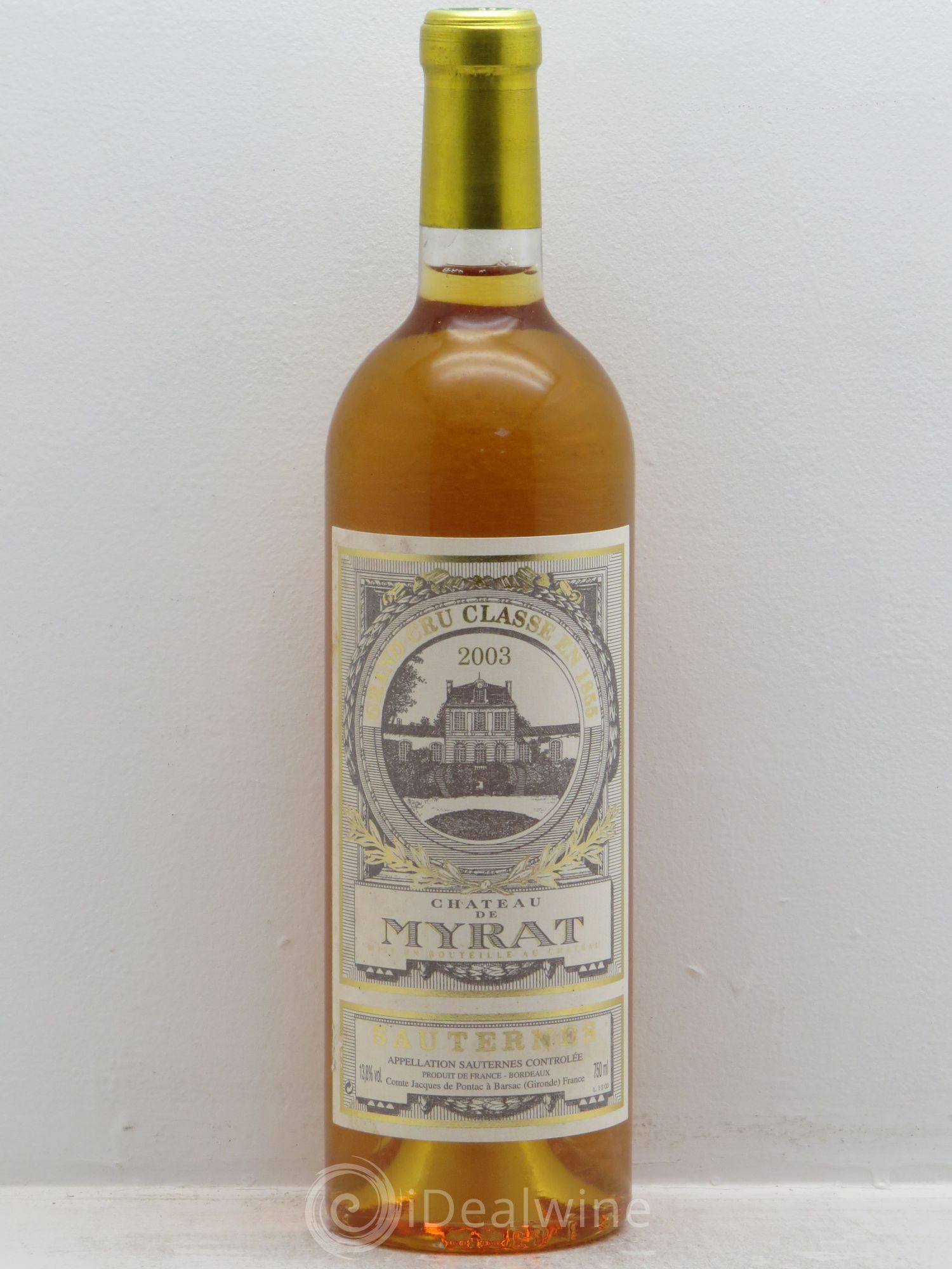 Château de Myrat 2ème Grand Cru Classé 2003 - Lotto di 1 bottiglia - 0