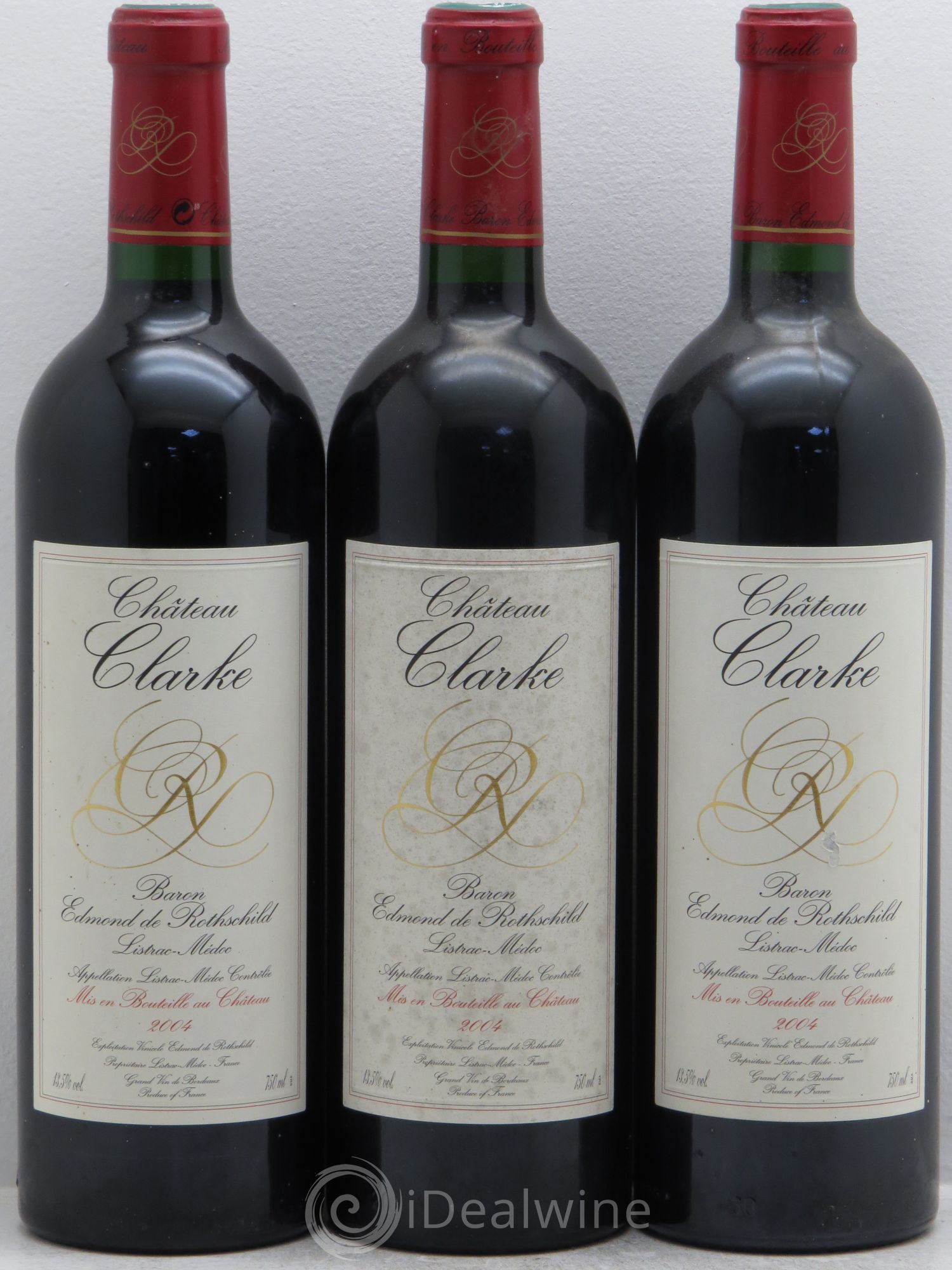 Château Clarke 2004 - Lot de 3 bouteilles - 0