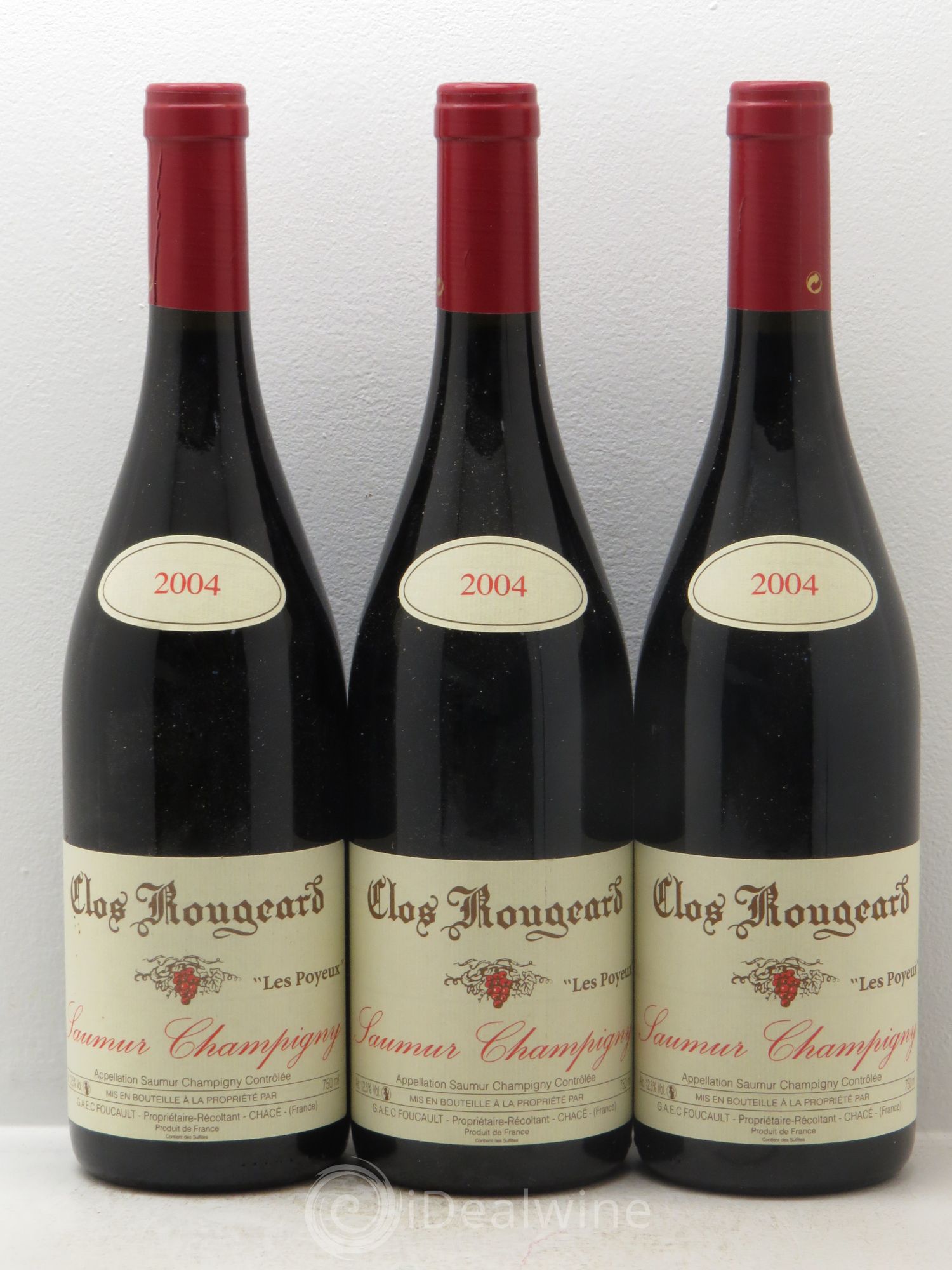 Saumur-Champigny Les Poyeux Clos Rougeard 2004 - Lot de 3 bouteilles - 0