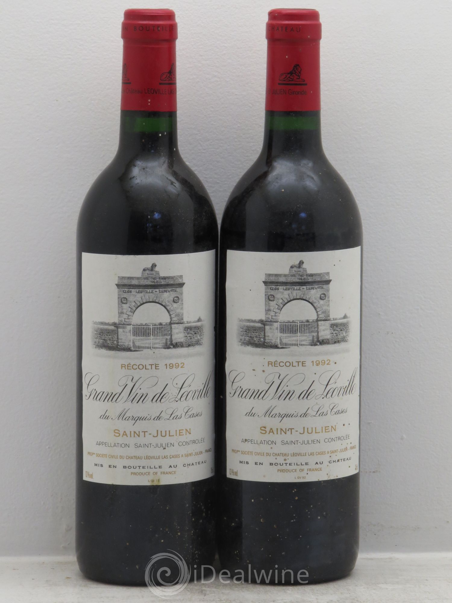 Château Léoville Las Cases 2ème Grand Cru Classé 1992 - Lot de 2 bouteilles - 0