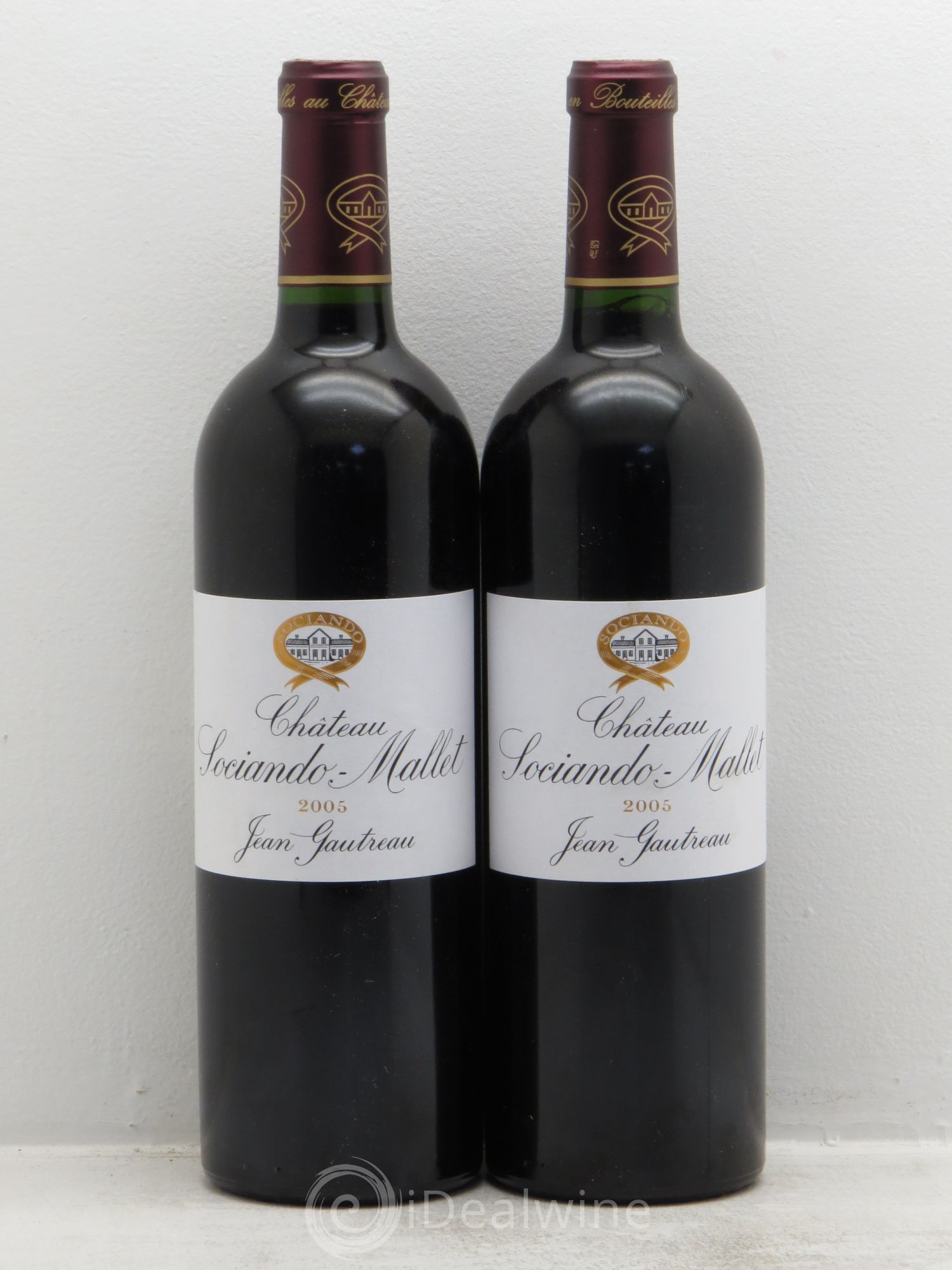 Château Sociando Mallet 2005 - Lot de 2 bouteilles - 0
