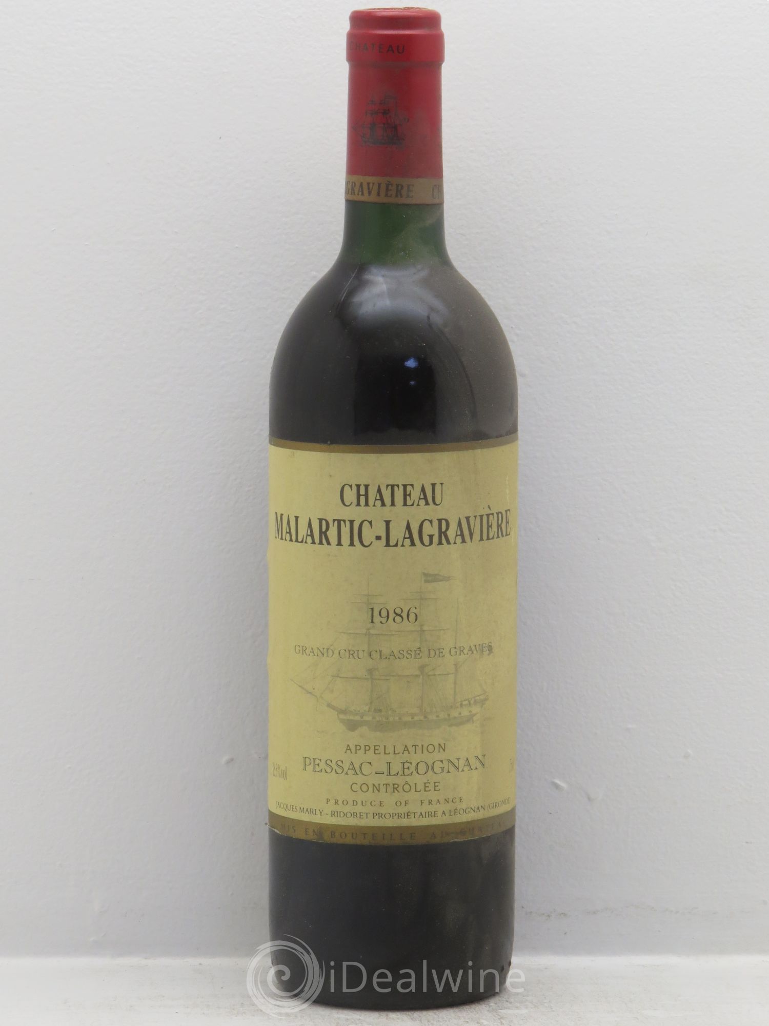 Château Malartic-Lagravière Cru Classé de Graves 1986 - Lot de 1 bouteille - 0