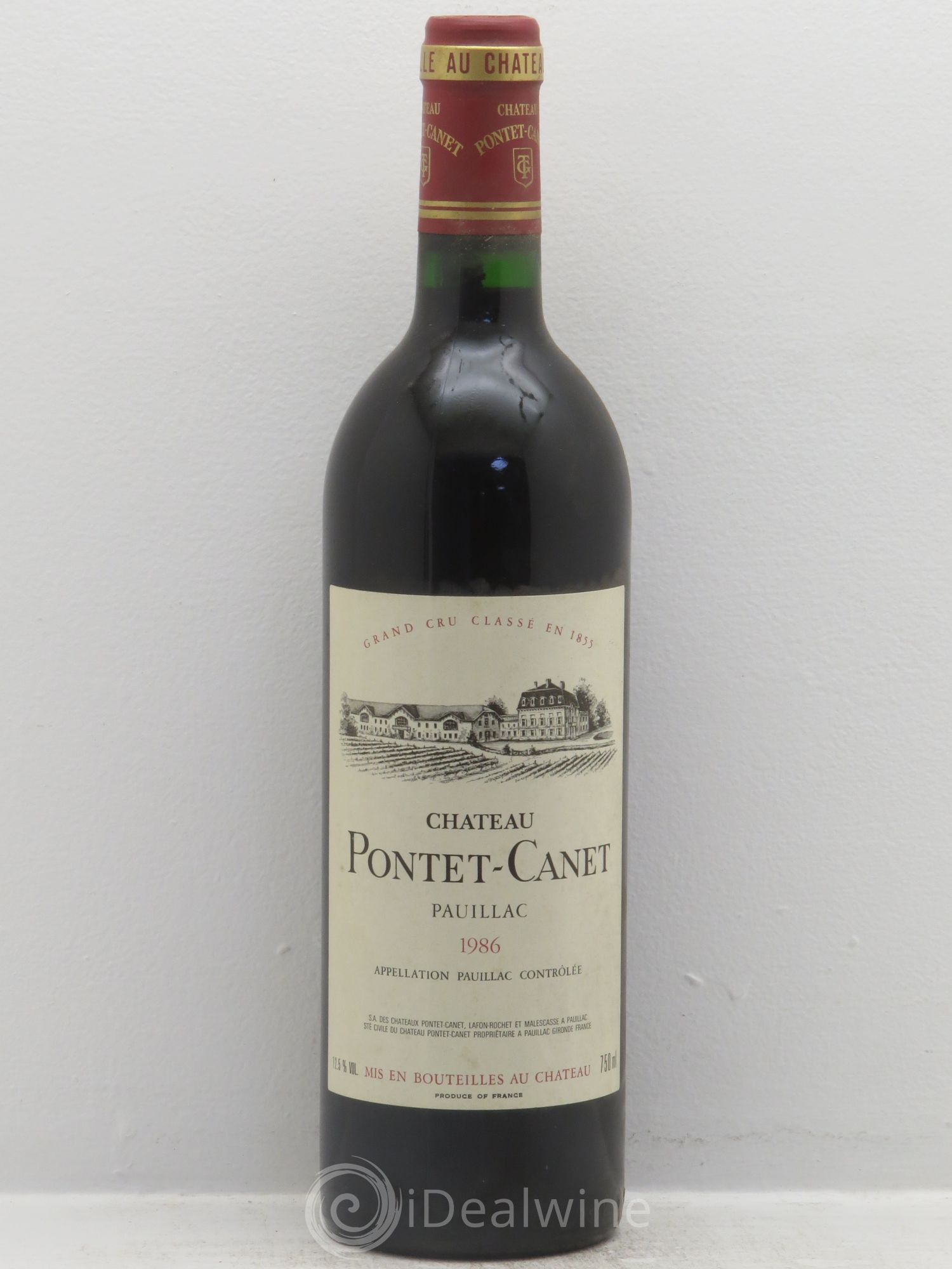 Château Pontet Canet 5ème Grand Cru Classé 1986 - Lot de 1 bouteille - 0