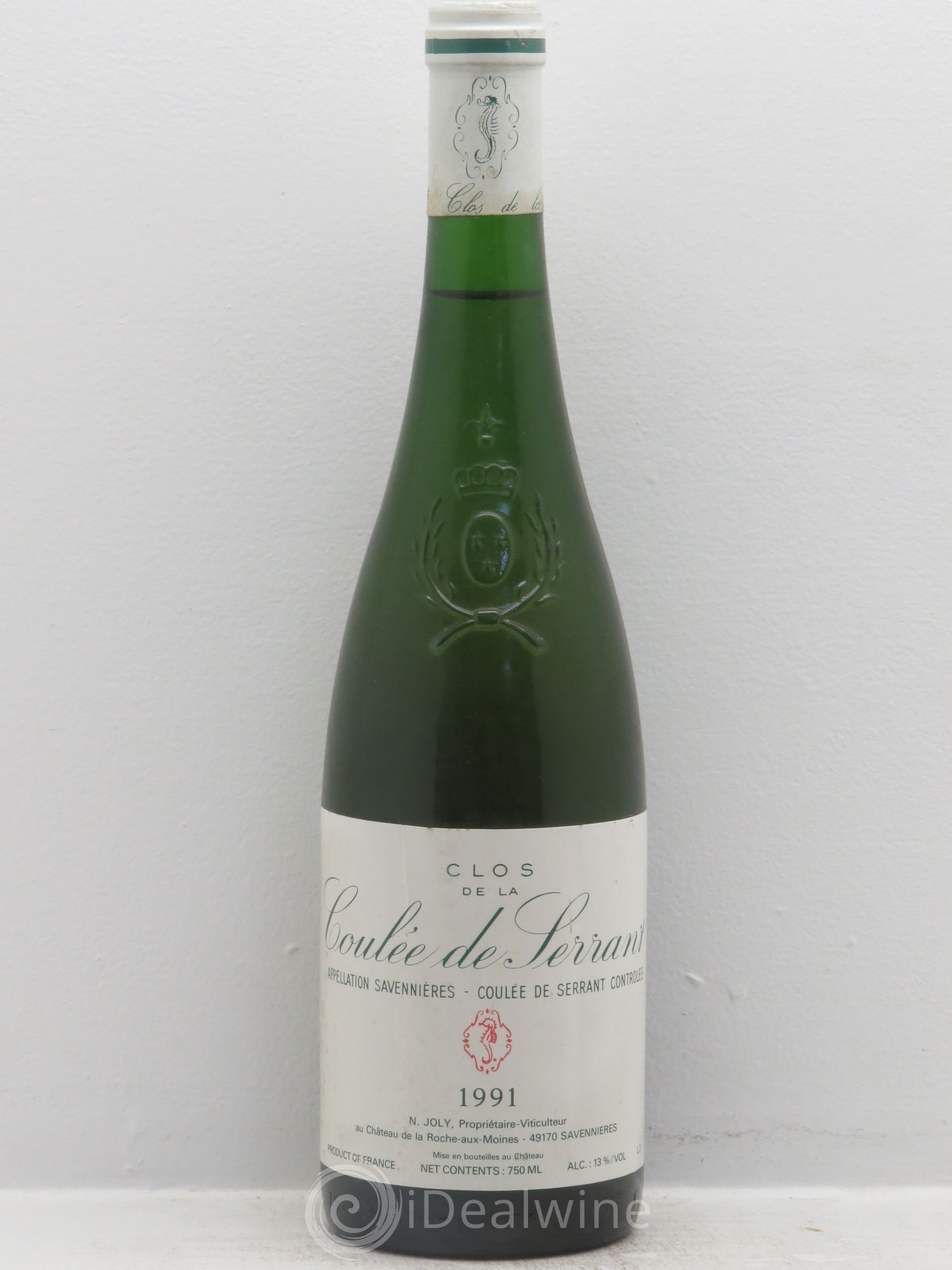 Savennières Clos de la Coulée de Serrant Vignobles de la Coulée de Serrant - Nicolas Joly 1991 - Lot de 1 bouteille - 0