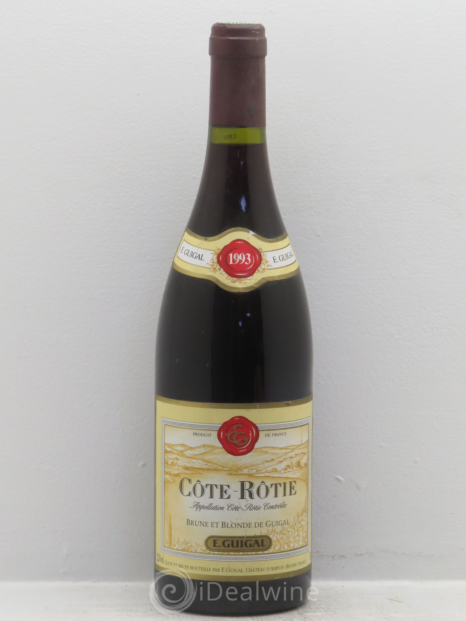 Côte-Rôtie Côtes Brune et Blonde Guigal 1993 - Lot de 1 bouteille - 0