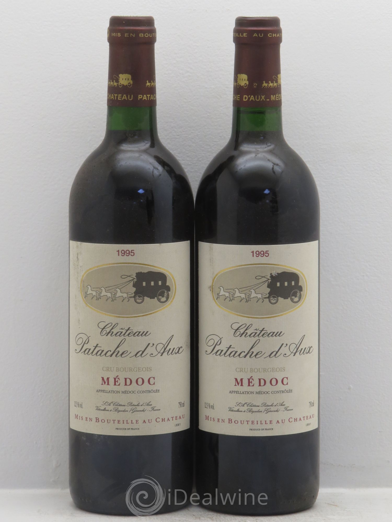 Château Patache d'Aux Cru Bourgeois 1995 - Lot de 2 bouteilles - 0