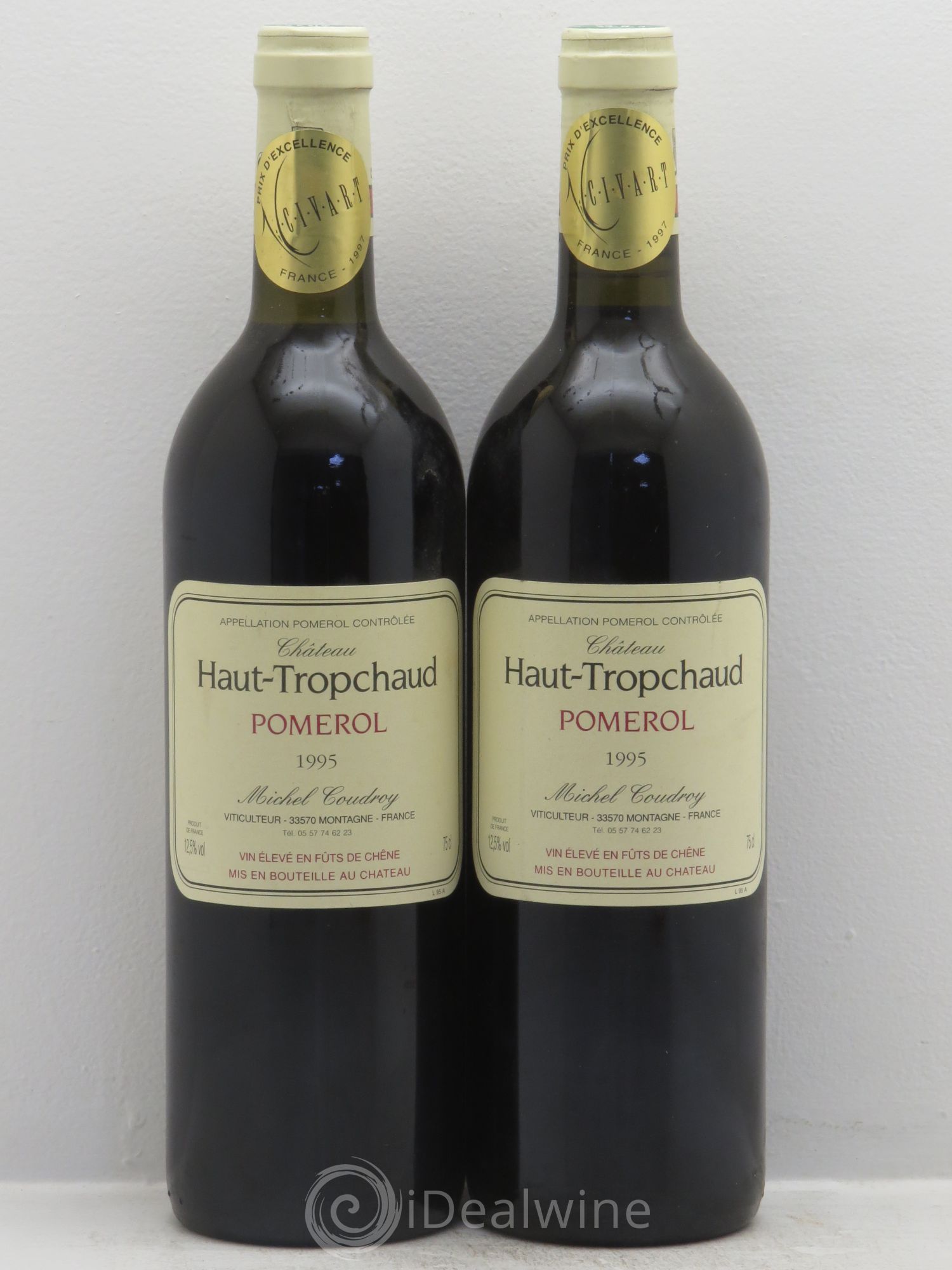 Château Haut Tropchaud 1995 - Lot de 2 bouteilles - 0