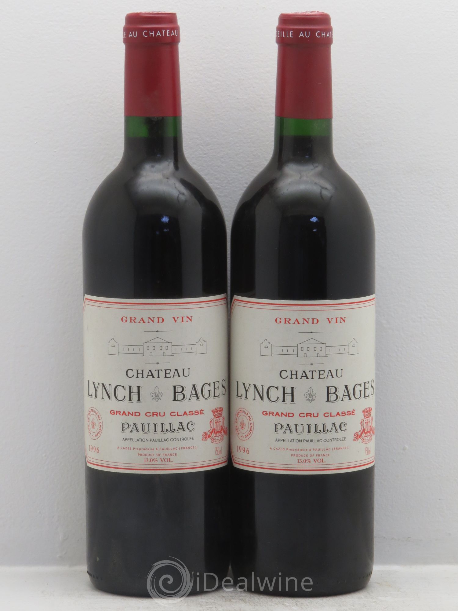 Château Lynch Bages 5ème Grand Cru Classé 1996 - Lot de 2 bouteilles - 0