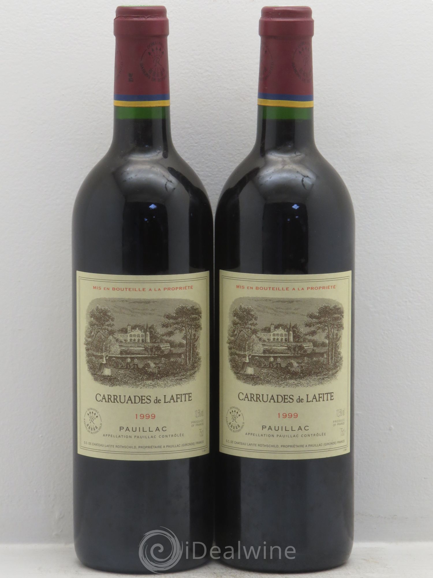 Carruades de Lafite Rothschild Second Vin 1999 - Lot de 2 bouteilles - 0