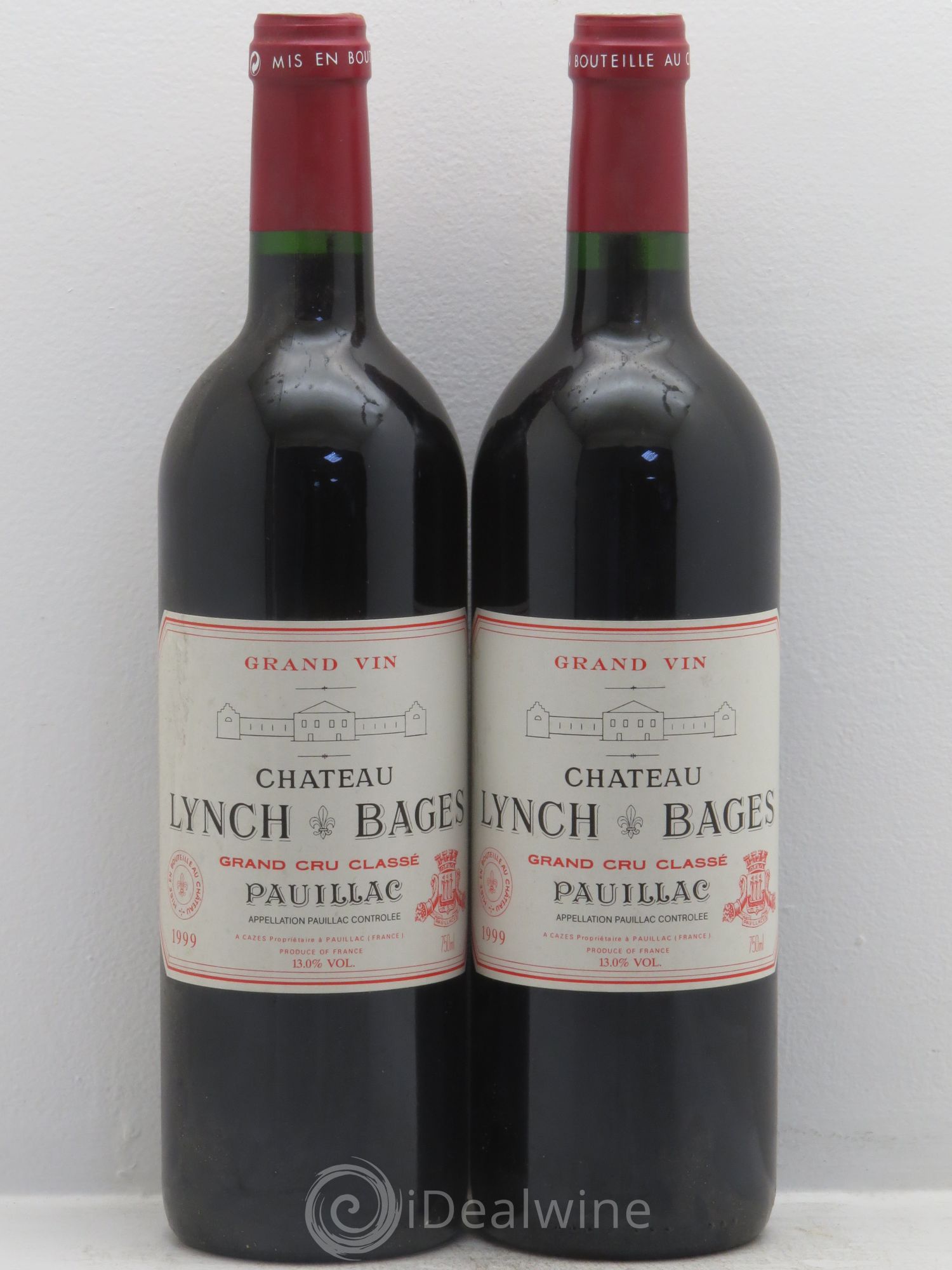 Château Lynch Bages 5ème Grand Cru Classé 1999 - Lot de 2 bouteilles - 0