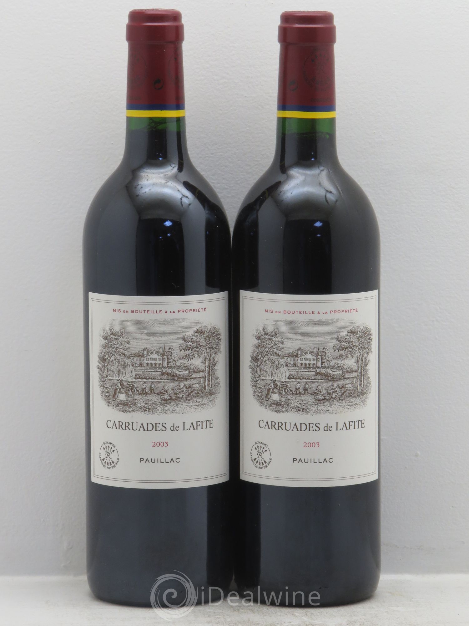 Carruades de Lafite Rothschild Second Vin 2003 - Lot de 2 bouteilles - 0