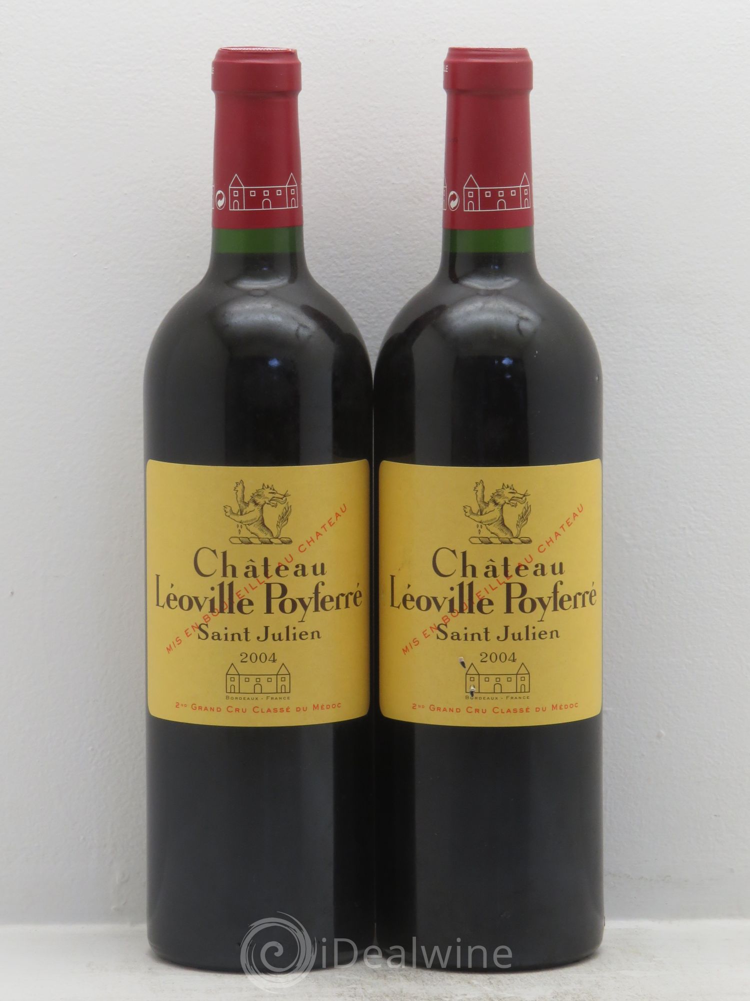 Château Léoville Poyferré 2ème Grand Cru Classé 2004 - Lot de 2 bouteilles - 0