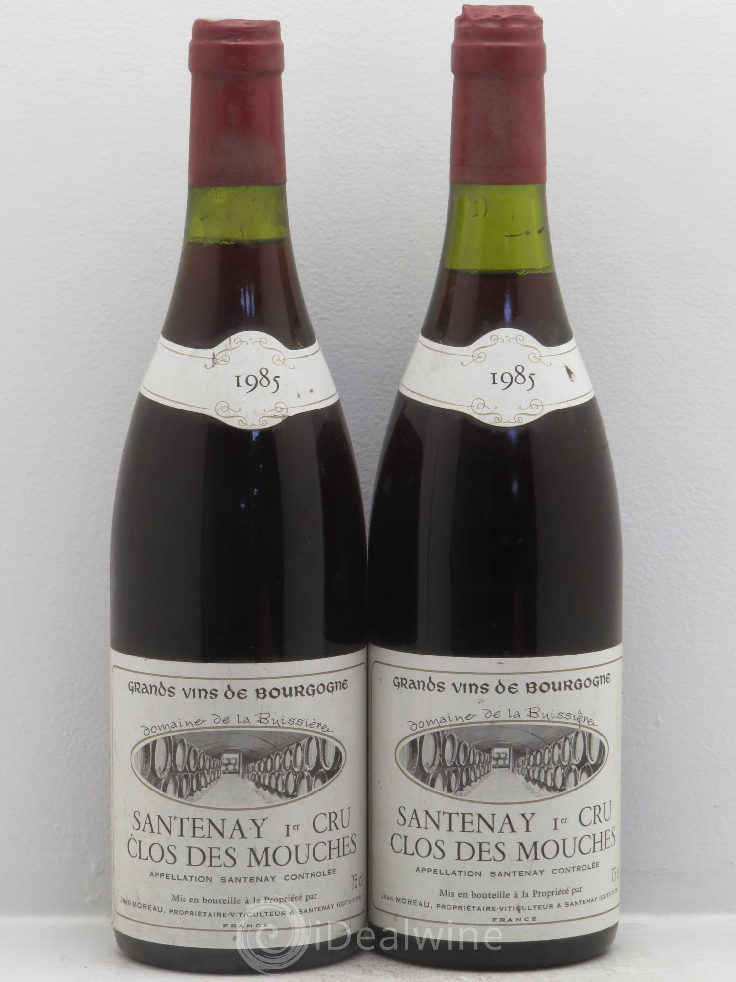 Santenay 1er Cru Domaine Jean Moreau 1985 - Lot de 2 bouteilles - 0