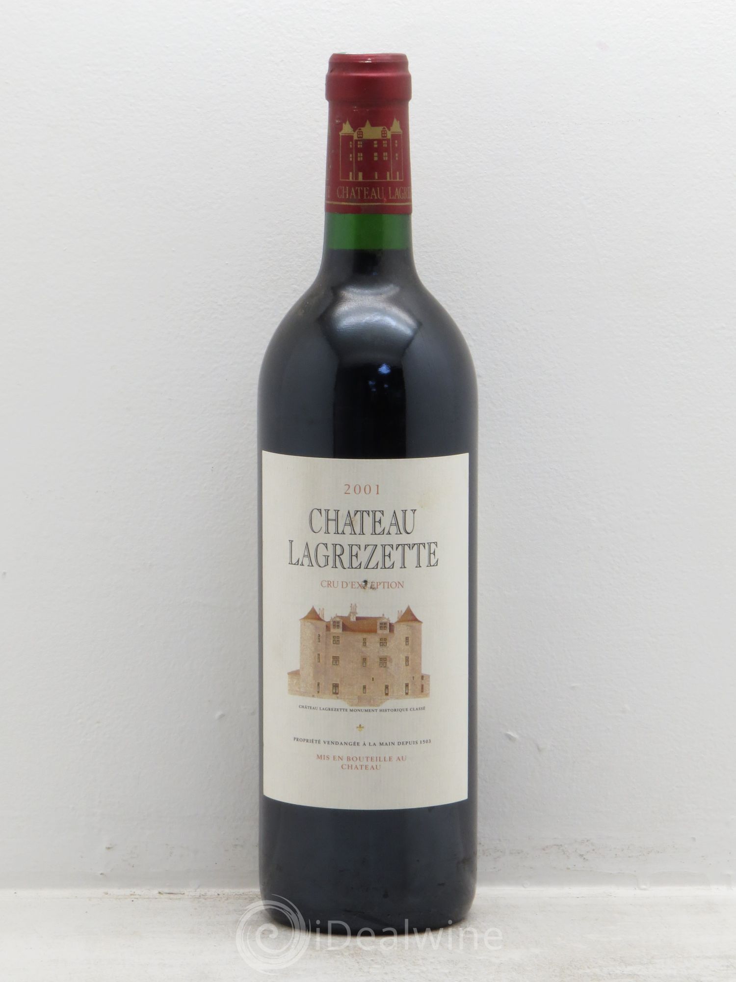 Cahors Château Lagrezette Alain Dominique Perrin 2001 - Lot de 1 bouteille - 0