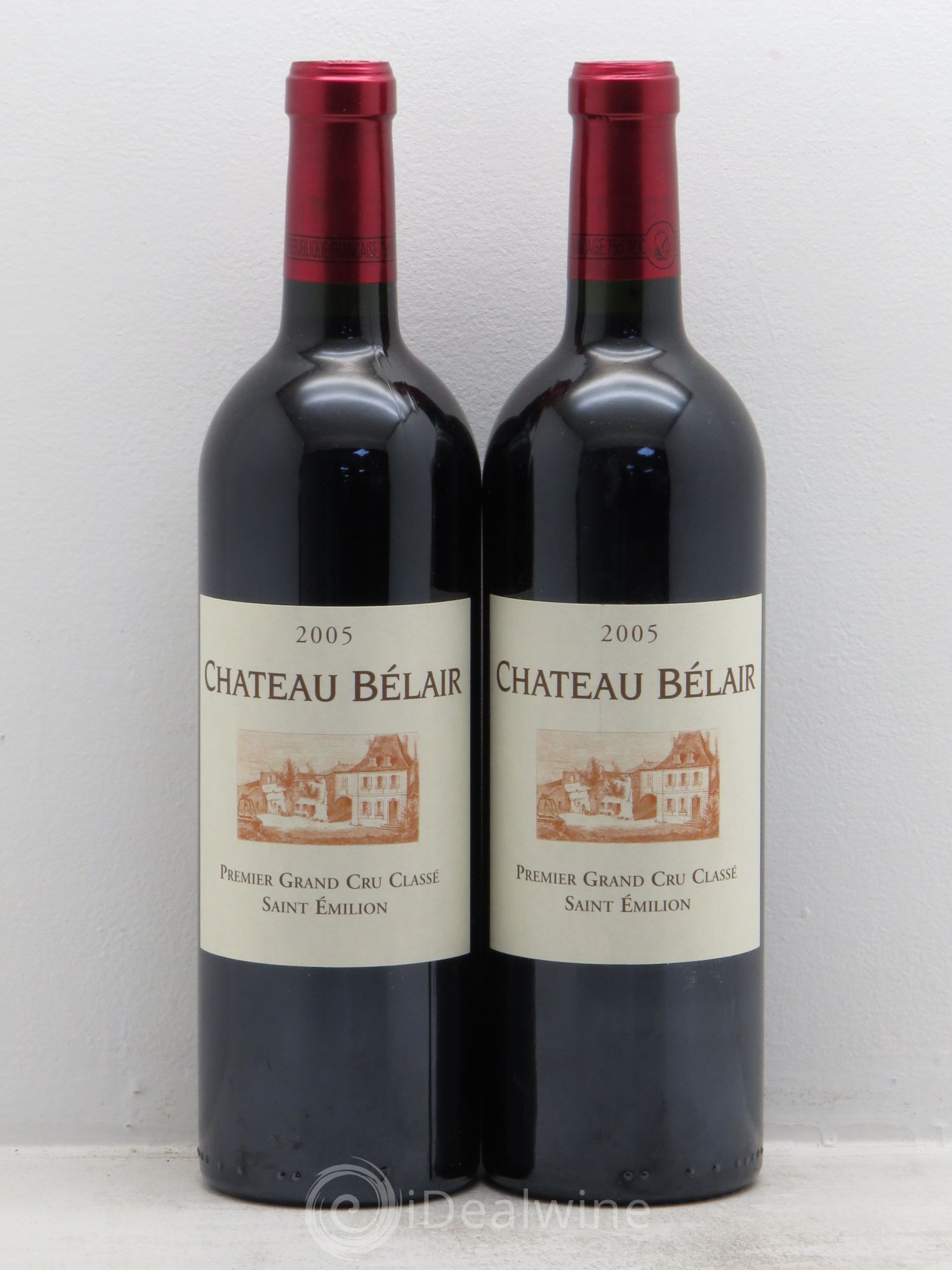 Château Belair (Belair-Monange) 1er Grand Cru Classé B 2005 - Lot de 2 bouteilles - 0