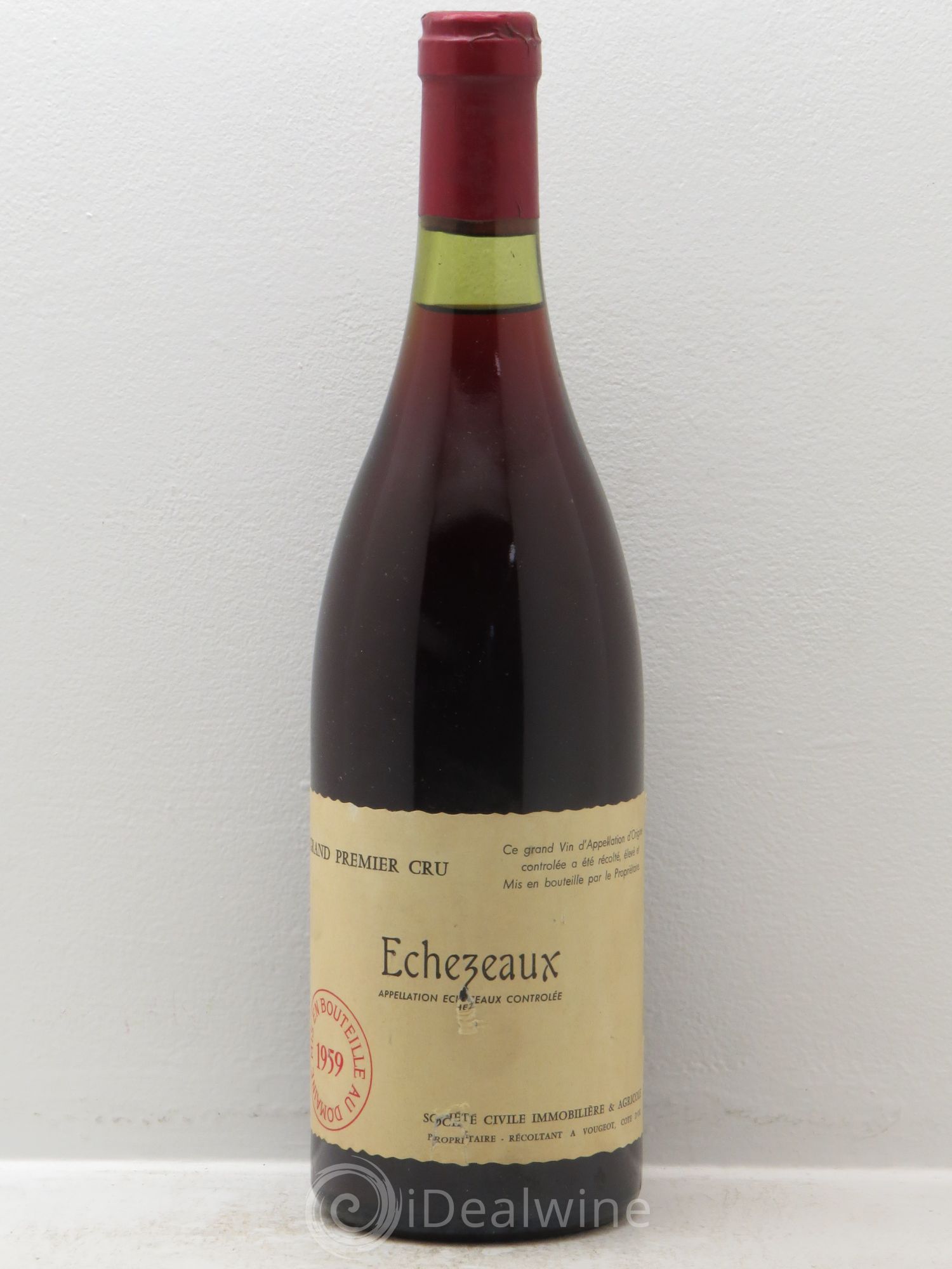 Echezeaux Grand Cru 1959 - Posten von 1 Flasche - 0
