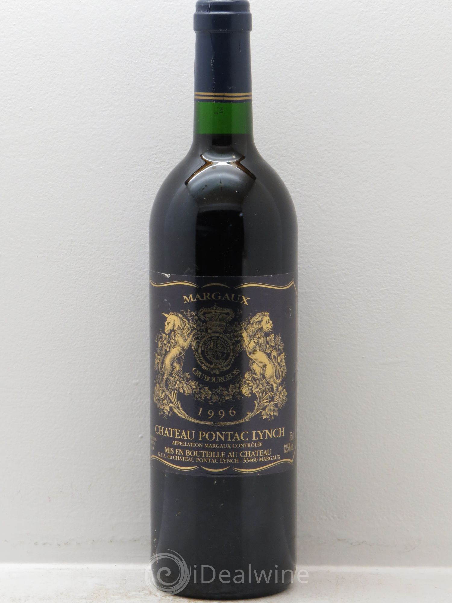 Château Pontac Lynch Cru Bourgeois 1996 - Lot de 1 bouteille - 0