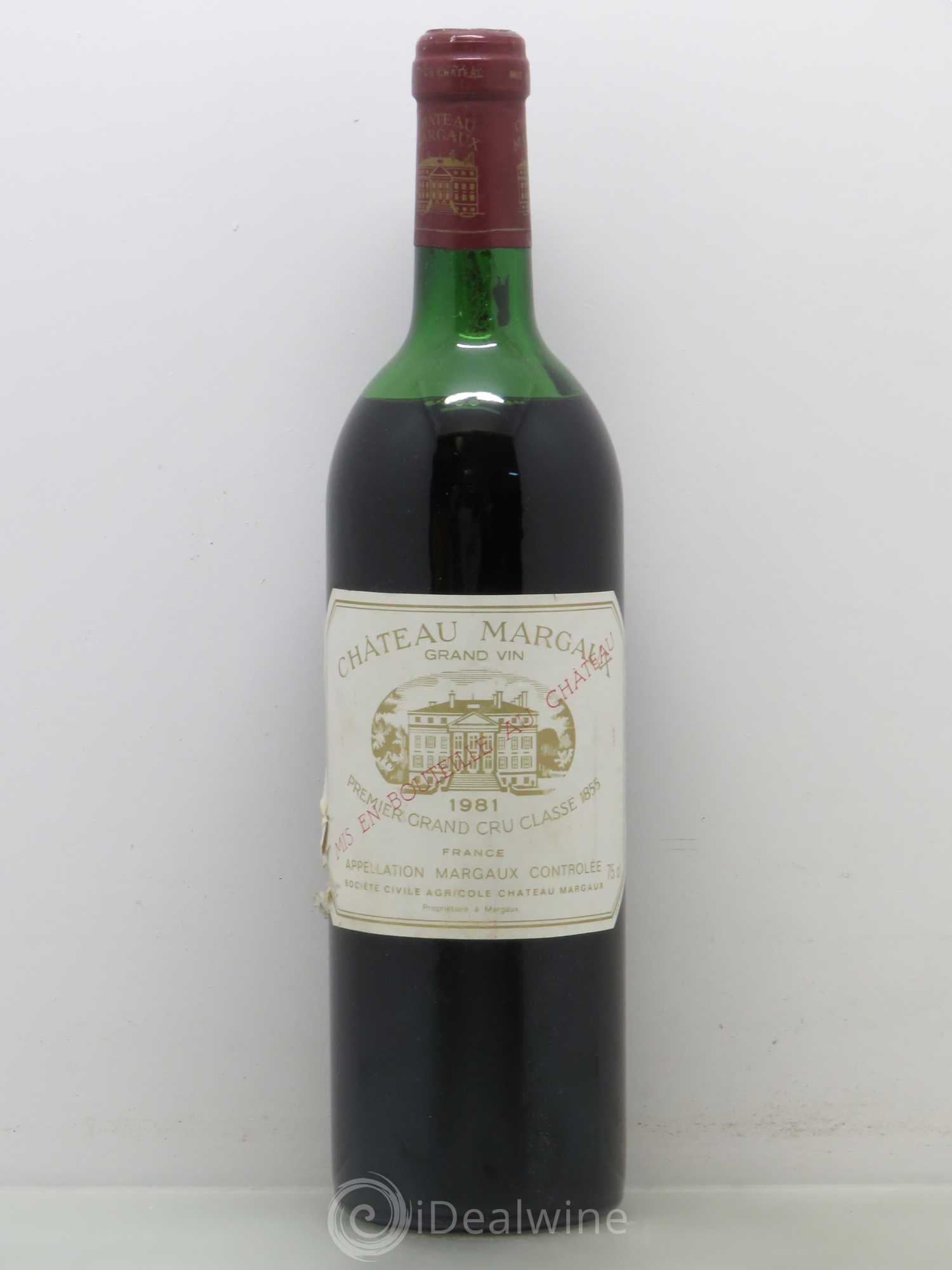 Château Margaux 1er Grand Cru Classé (sans prix de reserve) 1981 - Lot de 1 bouteille - 0