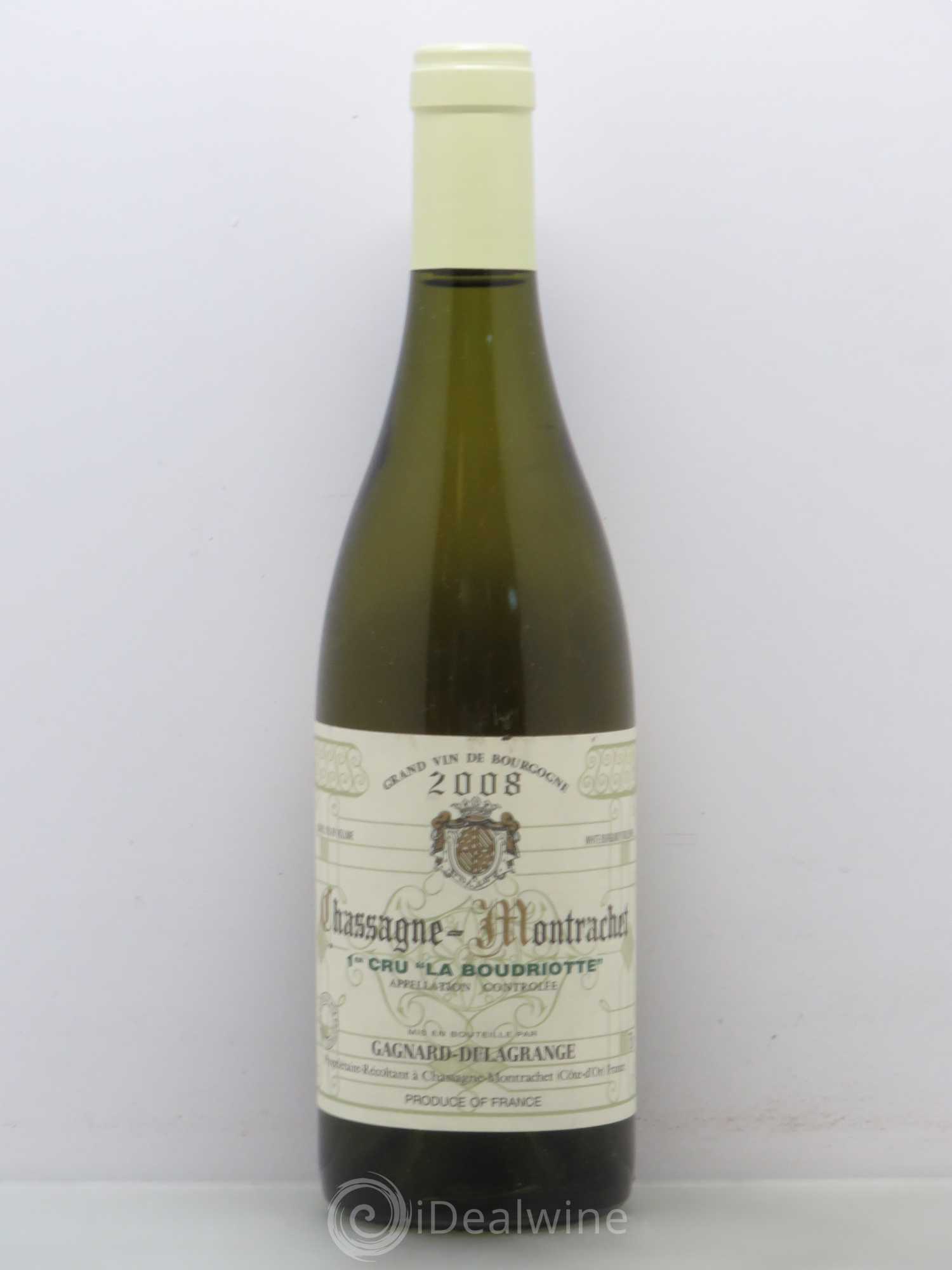 Chassagne-Montrachet 1er Cru La Boudriotte Blain-Gagnard (Domaine) Delagrange (sans prix de réserve) 2008 - Lot de 1 bouteille - 0