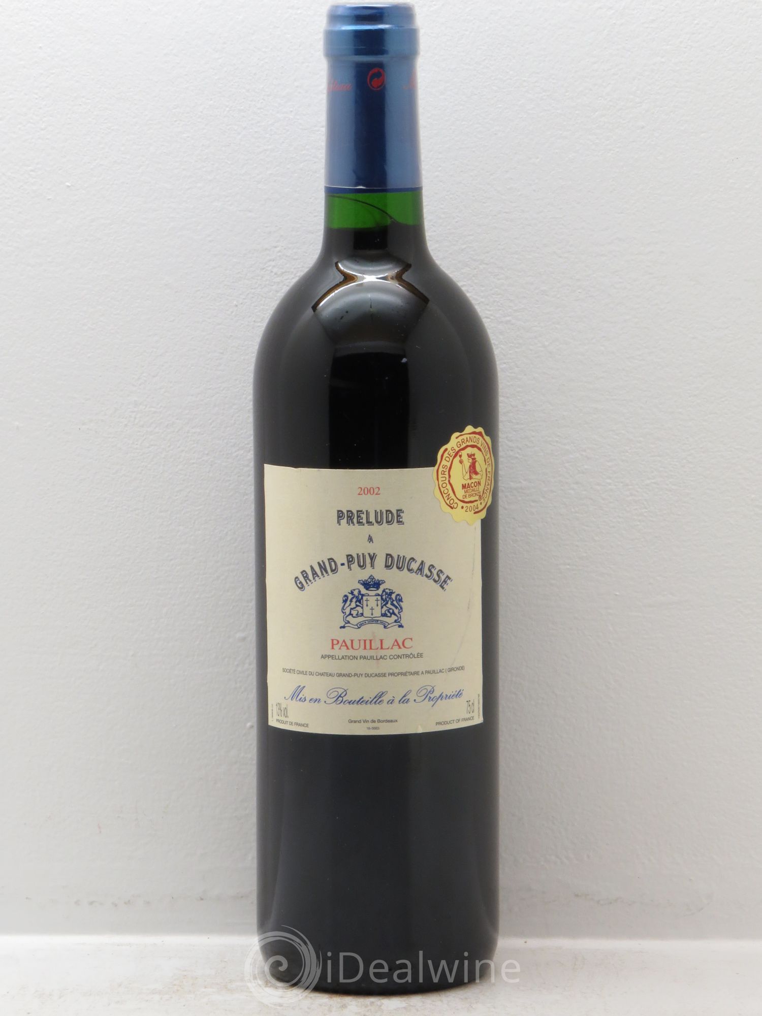 Pauillac Prélude de Grand Puy Ducasse 2002 - Posten von 1 Flasche - 0