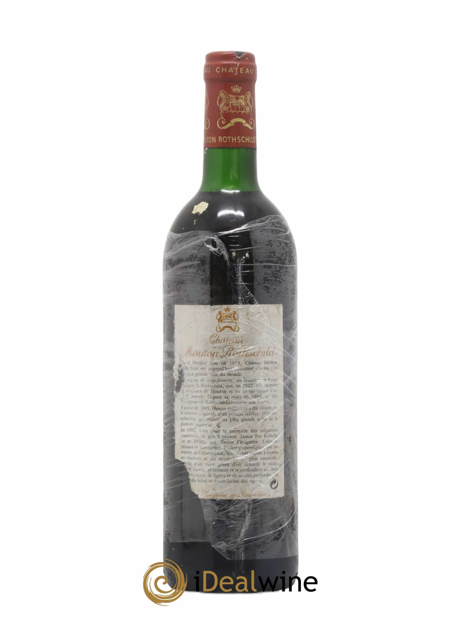 Château Mouton Rothschild 1er Grand Cru Classé 1992 - Lot de 1 bouteille - 1