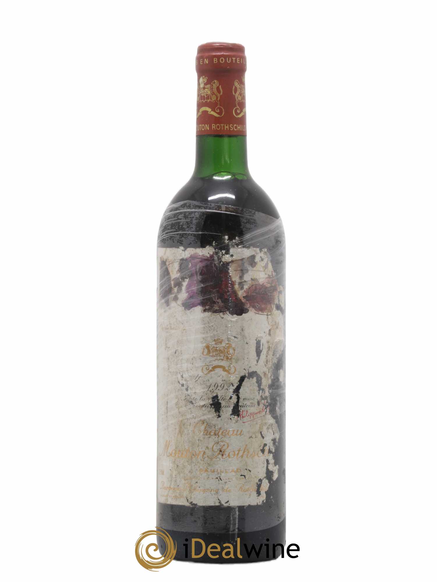 Château Mouton Rothschild 1er Grand Cru Classé 1992 - Lot de 1 bouteille - 0