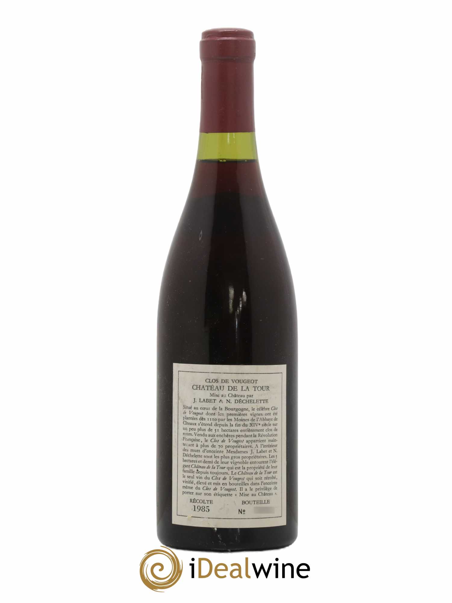 Clos de Vougeot Grand Cru  1985 - Posten von 1 Flasche - 1