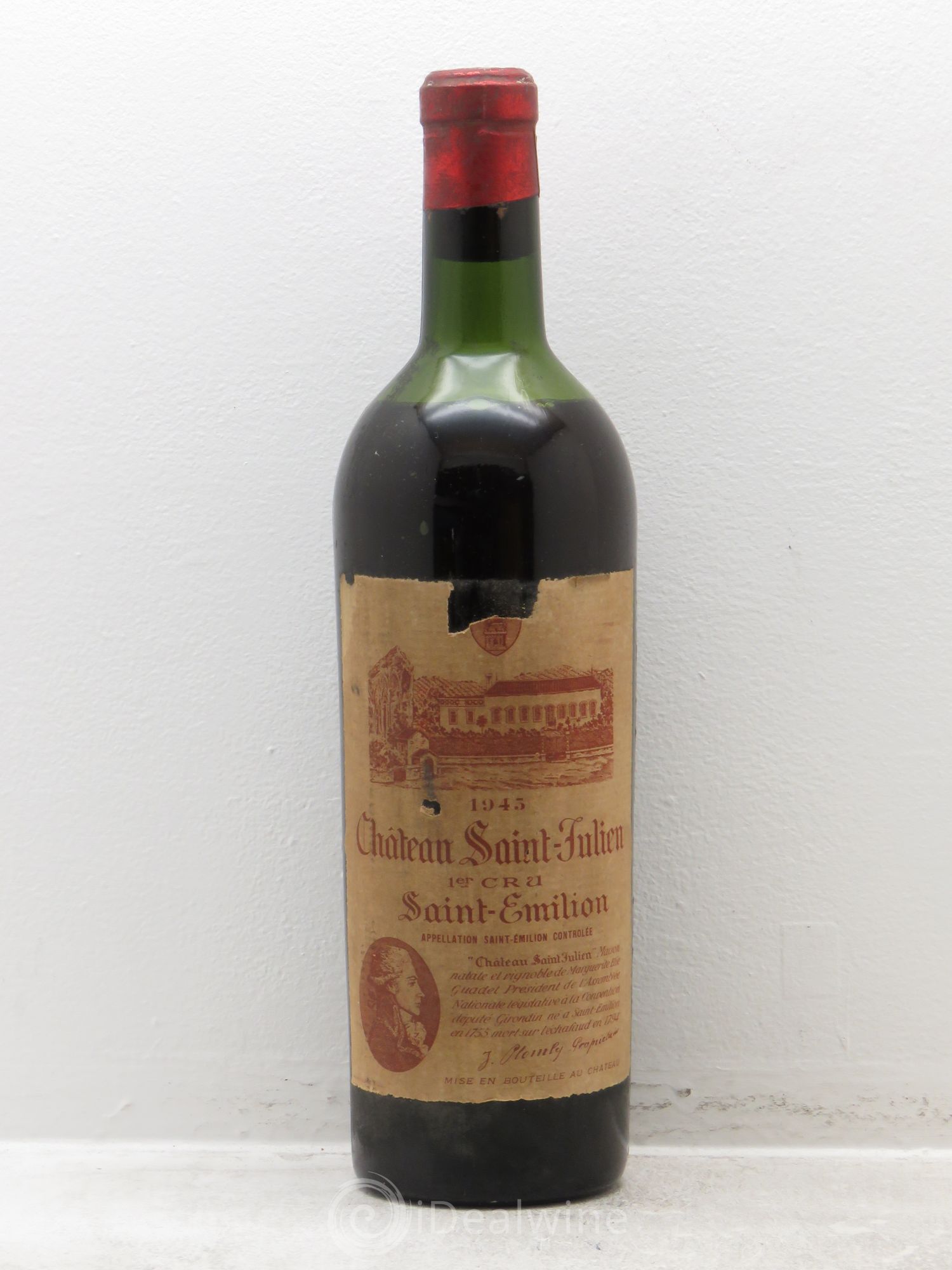 Saint-Émilion Chateau Saint julien 1945 - Posten von 1 Flasche - 0