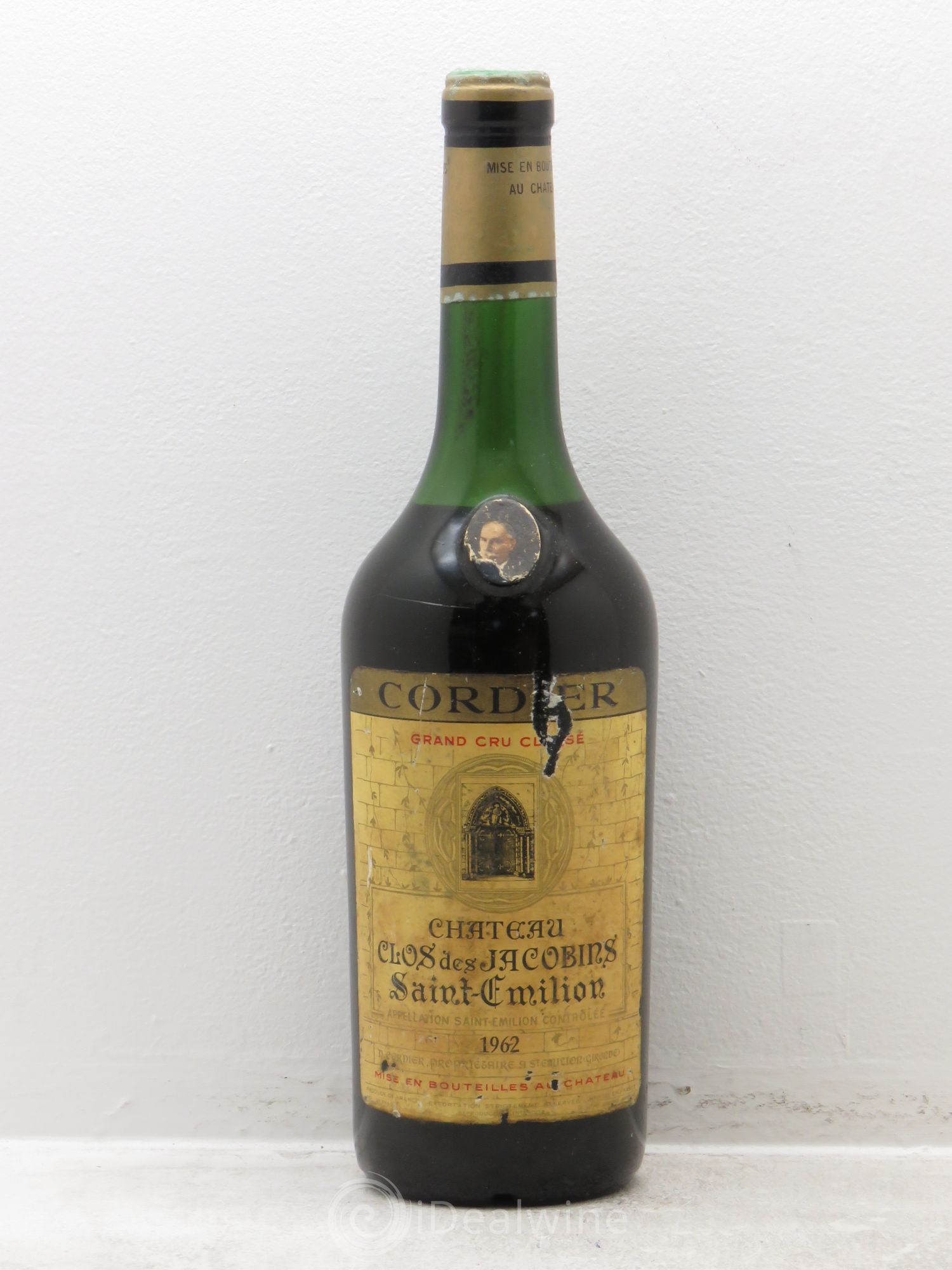 Château Clos des Jacobins Grand Cru Classé 1962 - Lot de 1 bouteille - 0