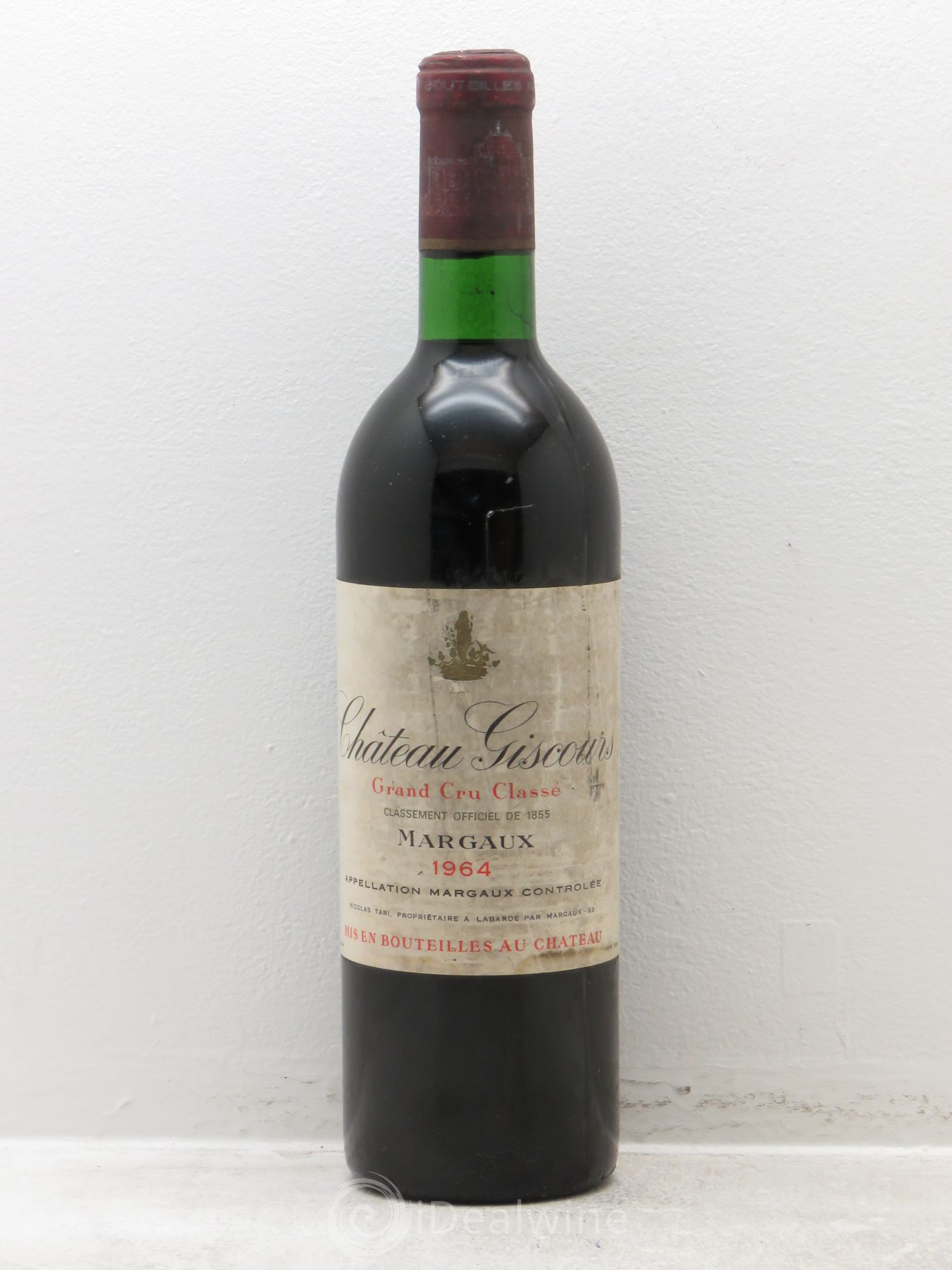 Château Giscours 3ème Grand Cru Classé 1964 - Lot de 1 bouteille - 0