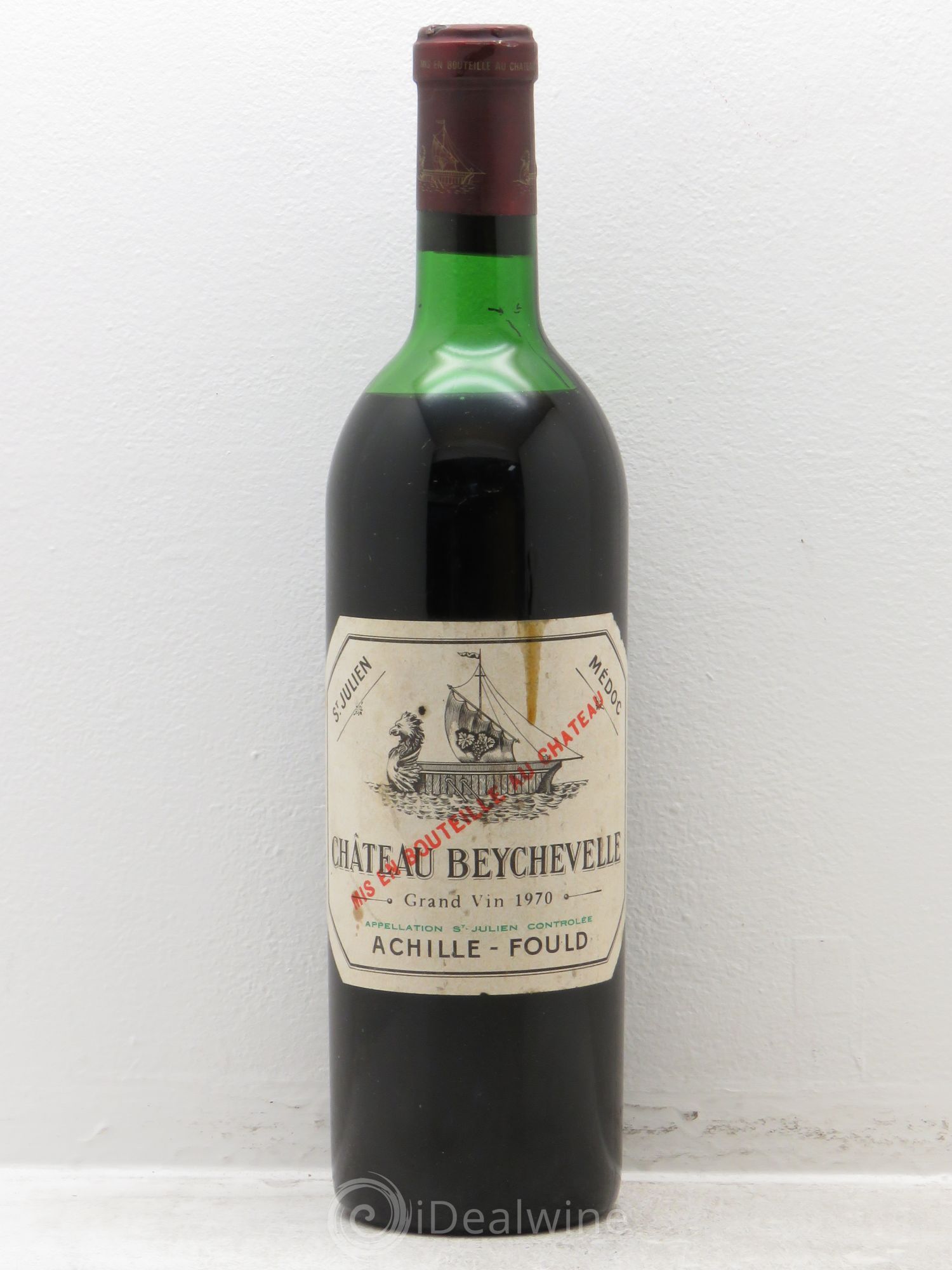 Château Beychevelle 4ème Grand Cru Classé 1970 - Lot de 1 bouteille - 0
