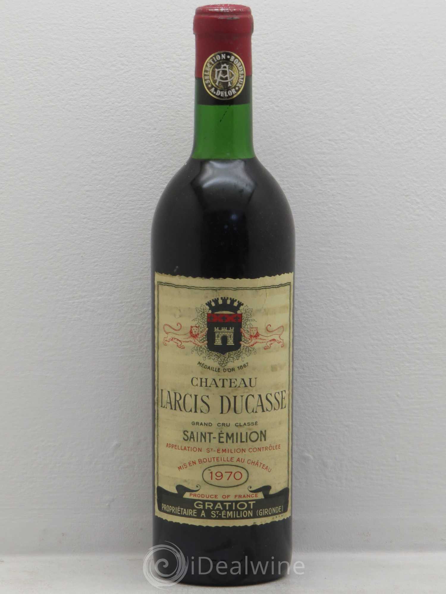 Château Larcis Ducasse 1er Grand Cru Classé B 1970 - Lot de 1 bouteille - 0
