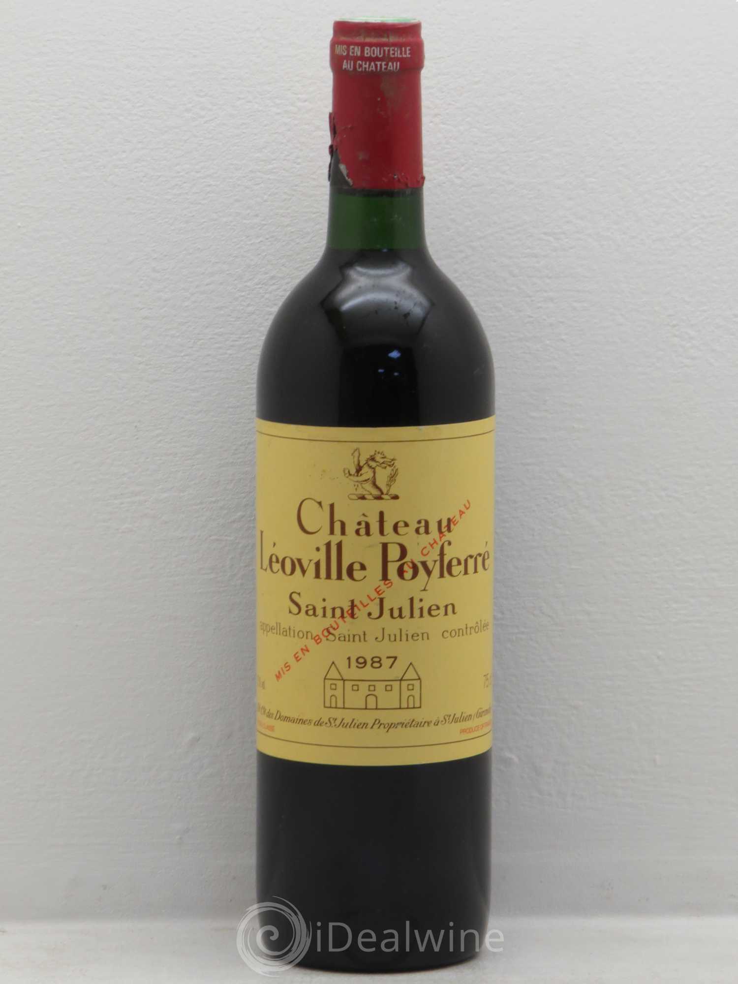 Château Léoville Poyferré 2ème Grand Cru Classé 1987 - Lot de 1 bouteille - 0