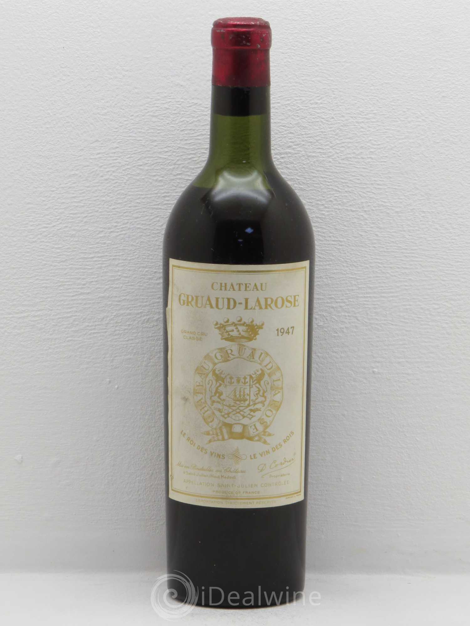 Château Gruaud Larose 2ème Grand Cru Classé 1947 - Lot de 1 bouteille - 0