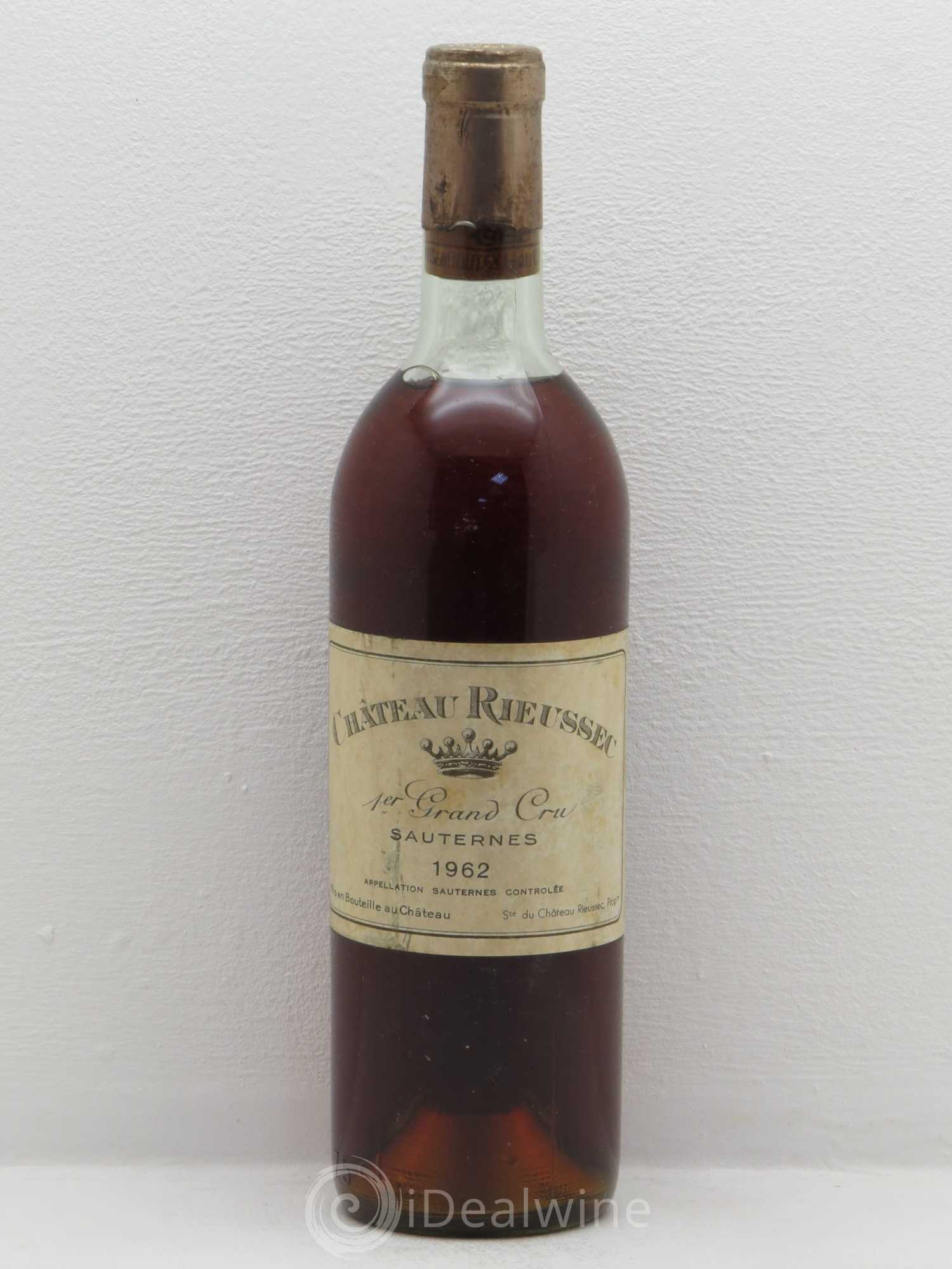 Château Rieussec 1er Grand Cru Classé 1962 - Lotto di 1 bottiglia - 0