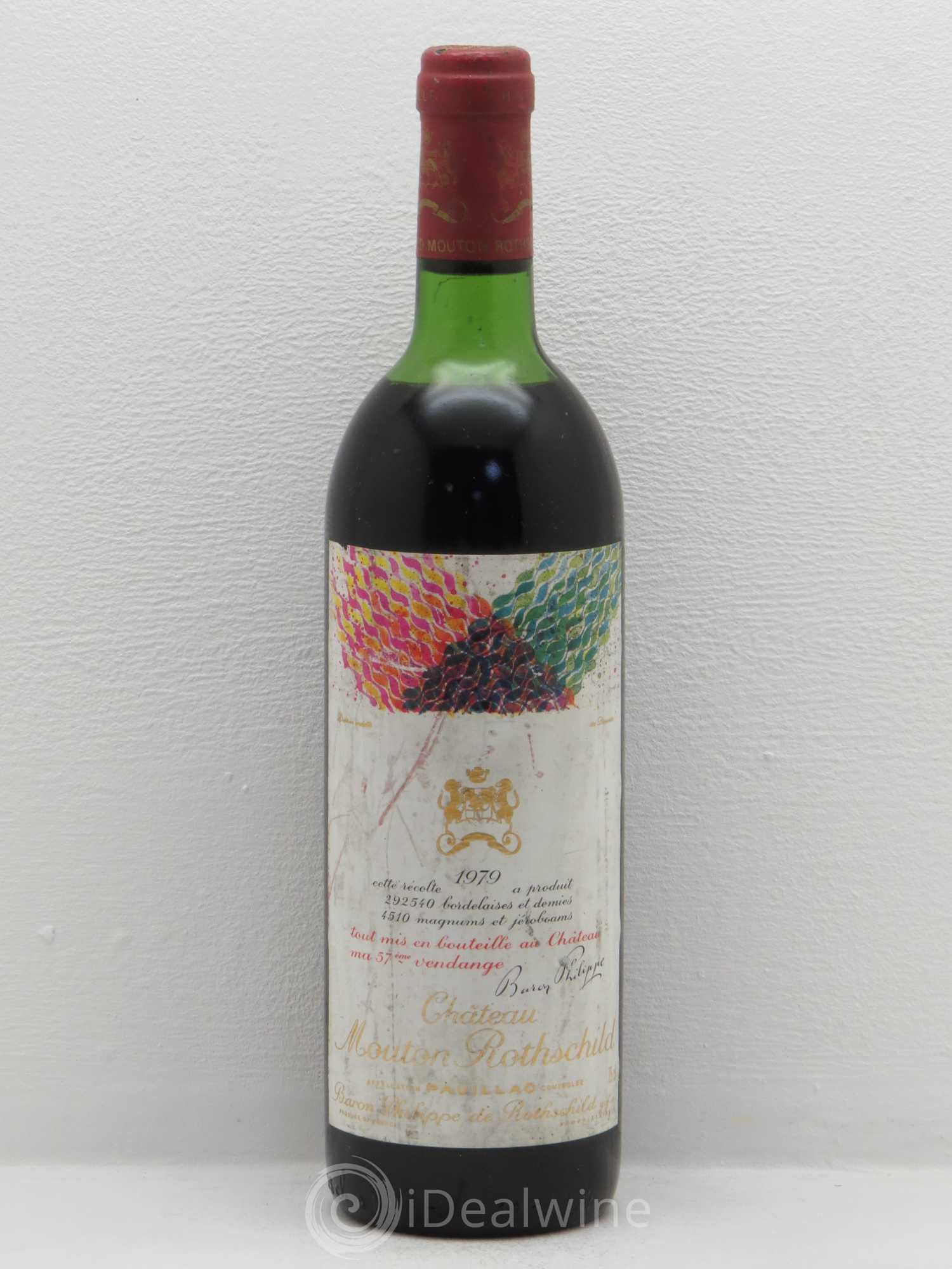 Château Mouton Rothschild 1er Grand Cru Classé 1979 - Lot de 1 bouteille - 0