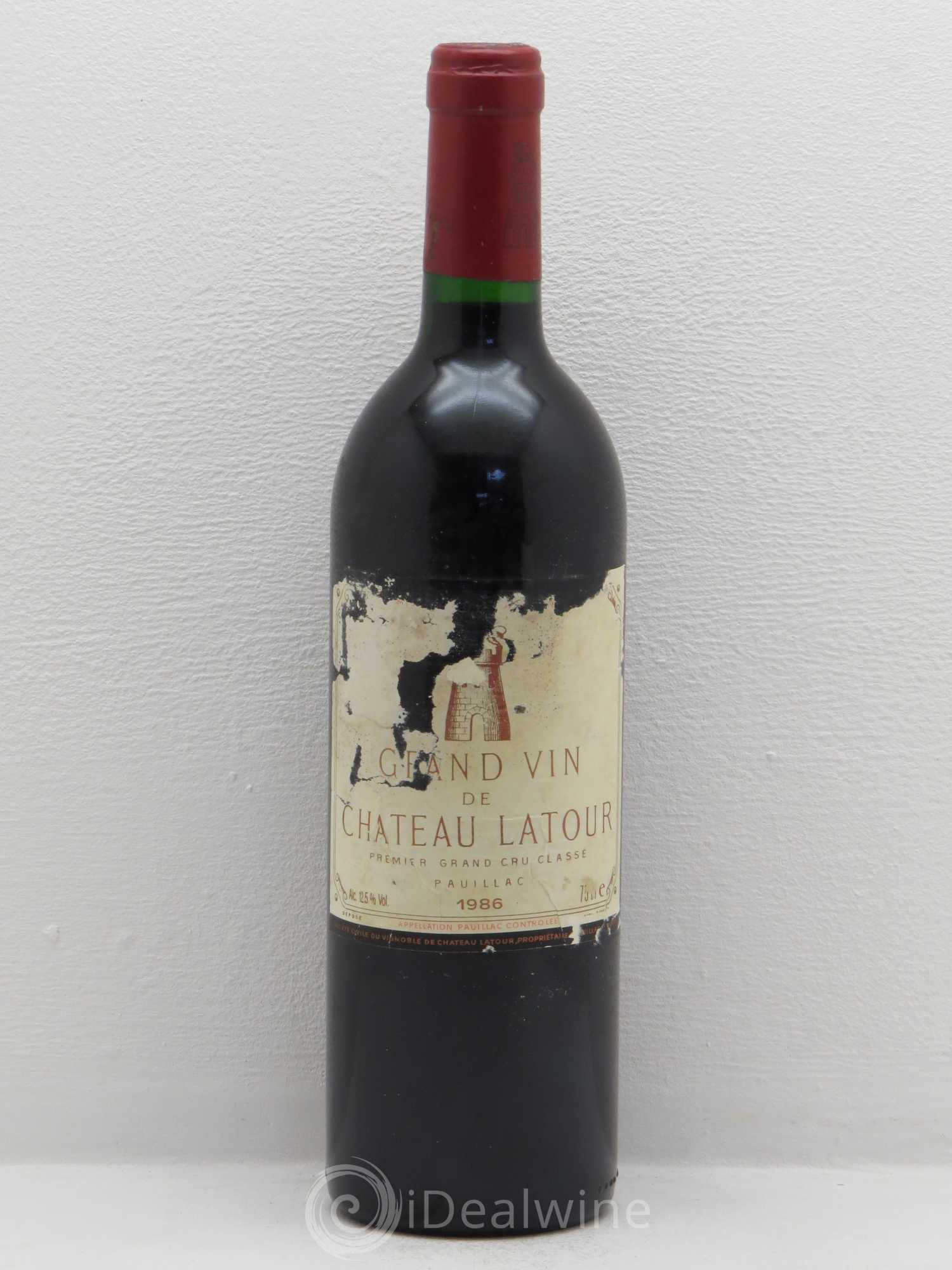 Château Latour 1er Grand Cru Classé 1986 - Lot de 1 bouteille - 0
