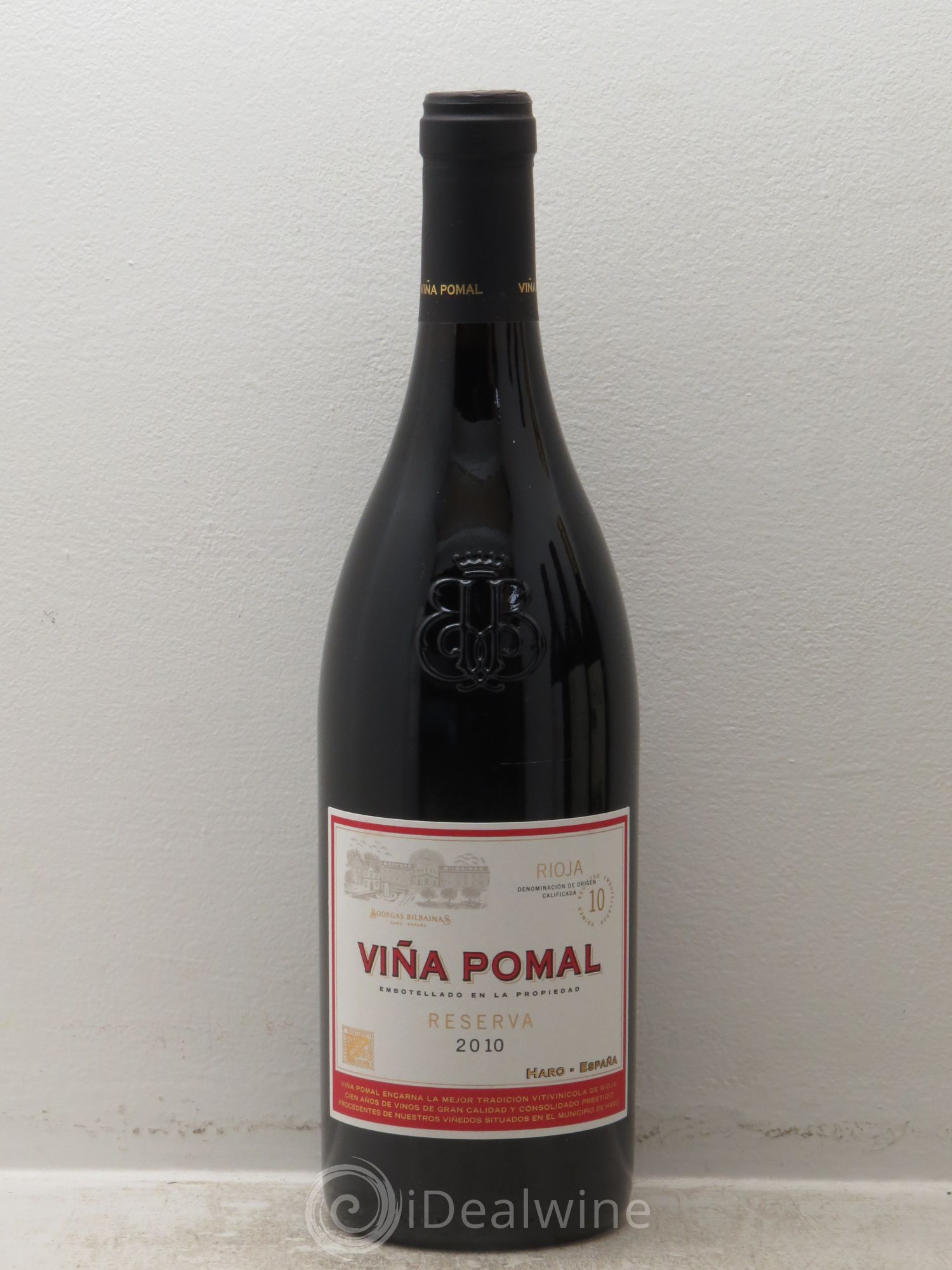Rioja Vina Pomal Reserva Bodegas Bilbainas 2010 - Lot de 1 bouteille - 0