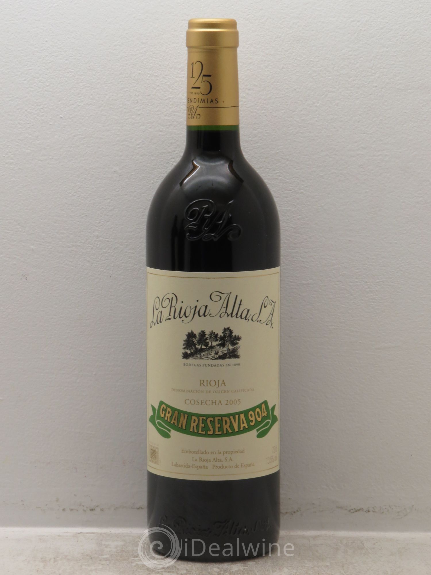 Rioja DOCa Gran Reserva 904 La Rioja Alta 2005 - Lotto di 1 bottiglia - 0