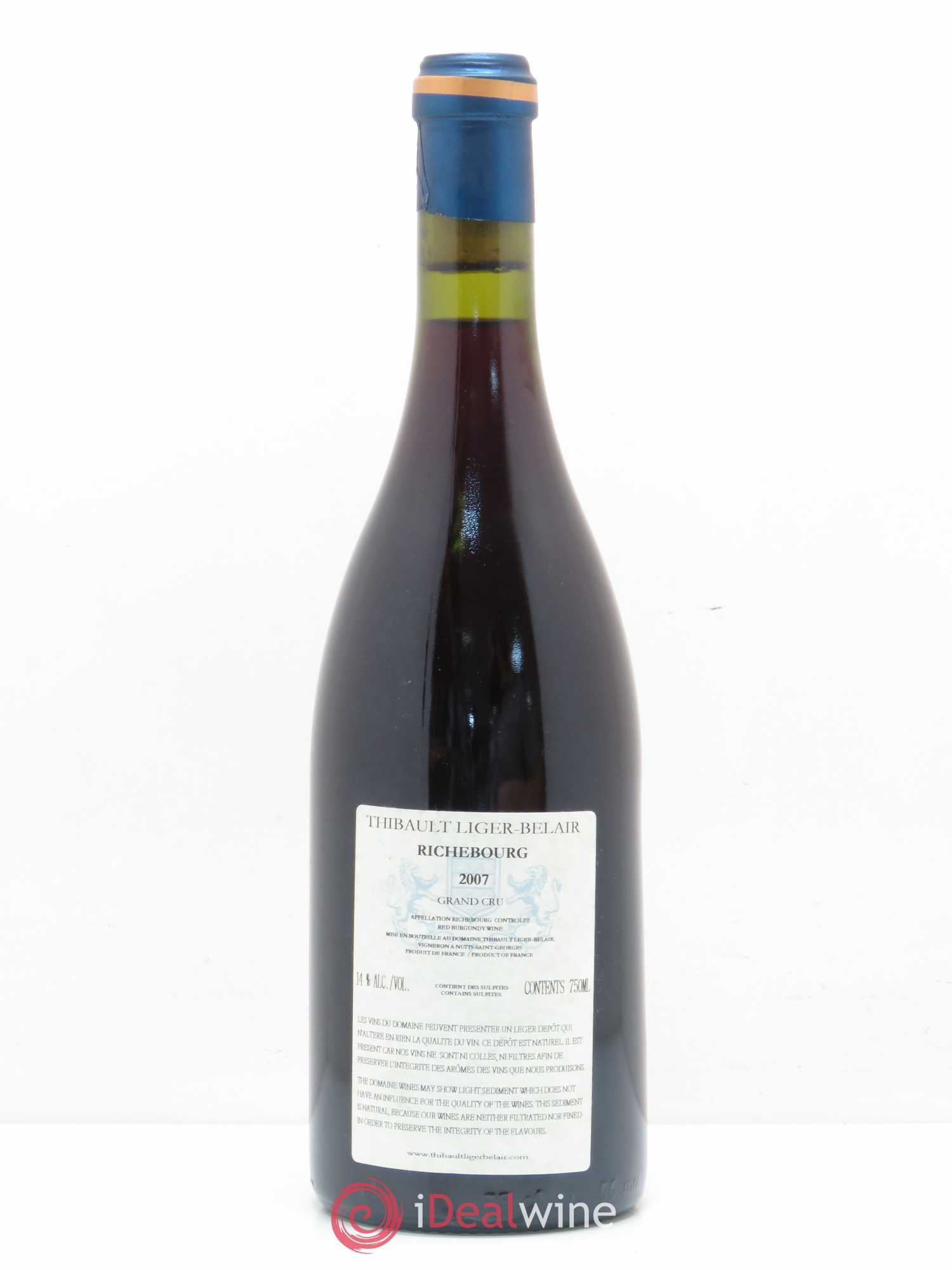 Richebourg Grand Cru Thibault Liger-Belair 2007 - Lot de 1 bouteille - 1