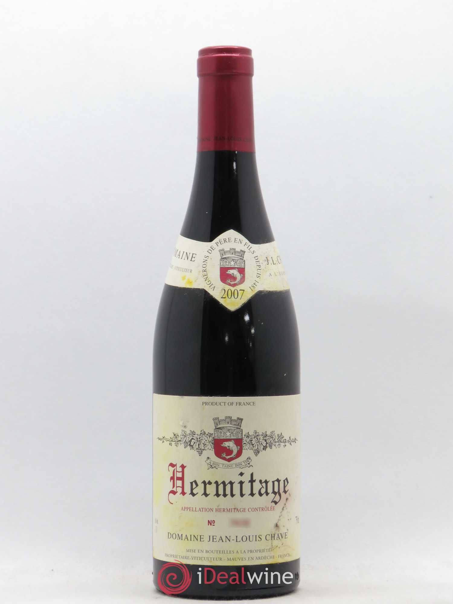Hermitage Jean-Louis Chave 2007 - Lot de 1 bouteille - 0