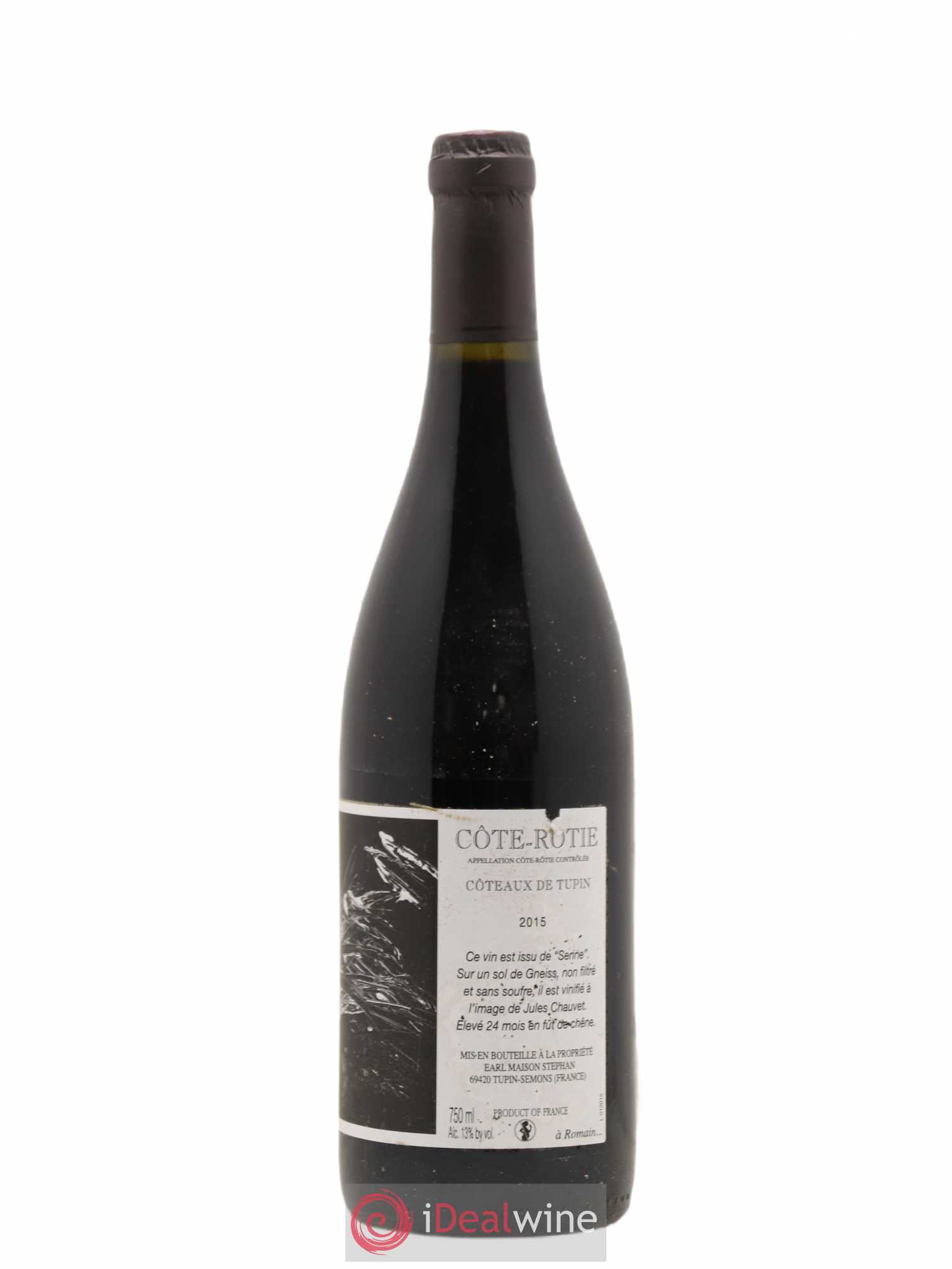Côte-Rôtie Coteaux de Tupin Jean-Michel Stephan 2015 - Lot de 1 bouteille - 0