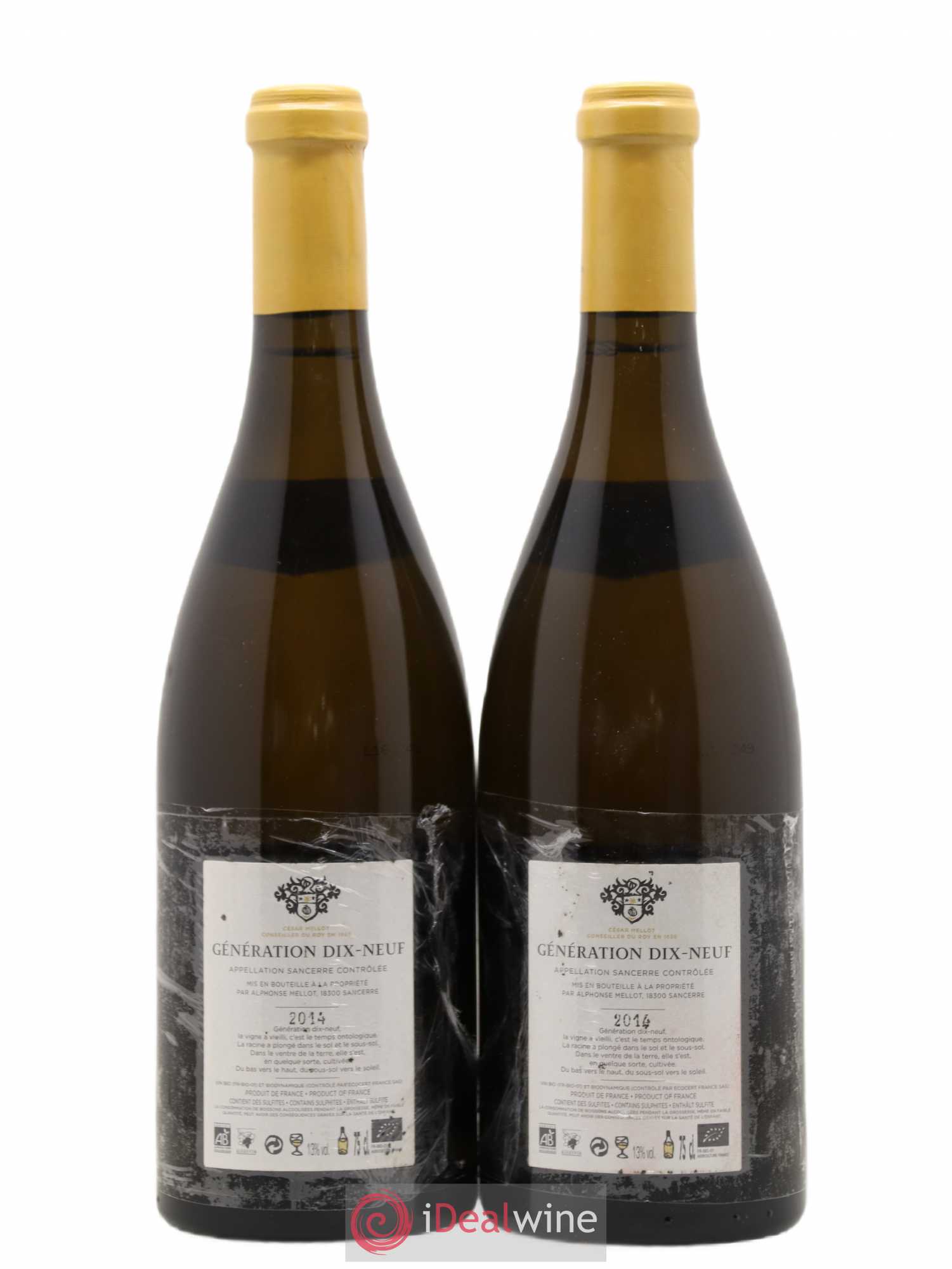 Sancerre Génération XIX Alphonse Mellot 2014 - Lot de 2 bouteilles - 1
