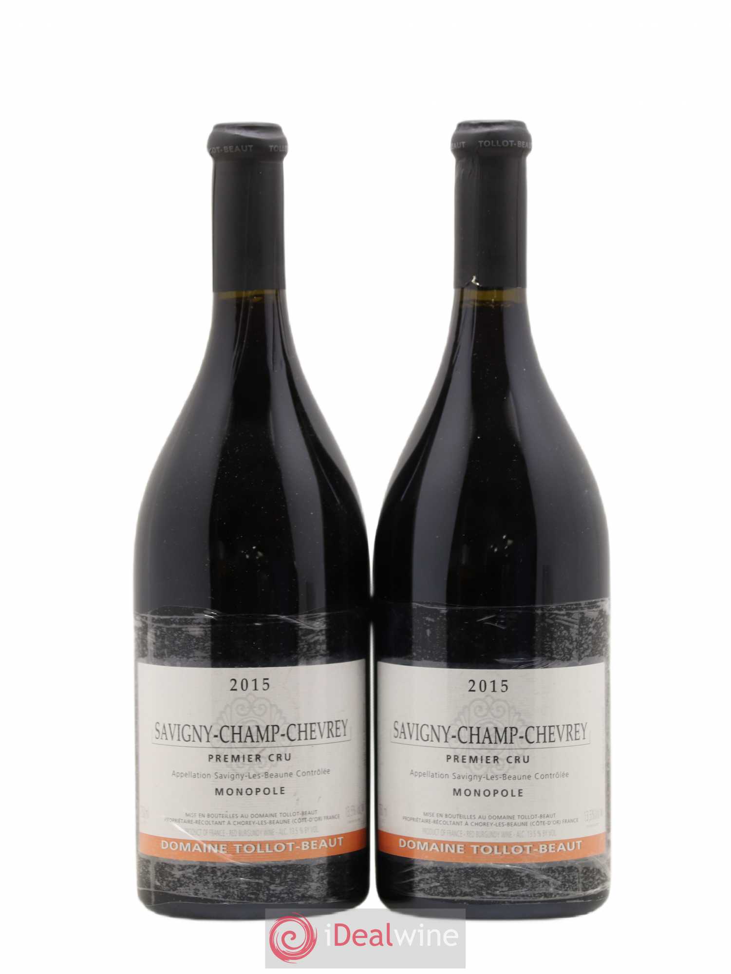 Savigny-lès-Beaune 1er Cru Champ-Chevrey Tollot Beaut (Domaine) 2015 - Lot de 2 bouteilles - 0